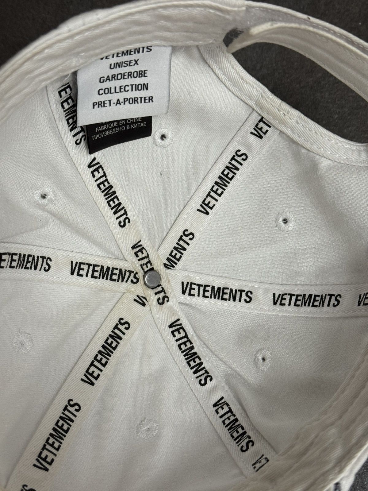 Vetements Vetements white cap Size ONE SIZE - 4 Thumbnail