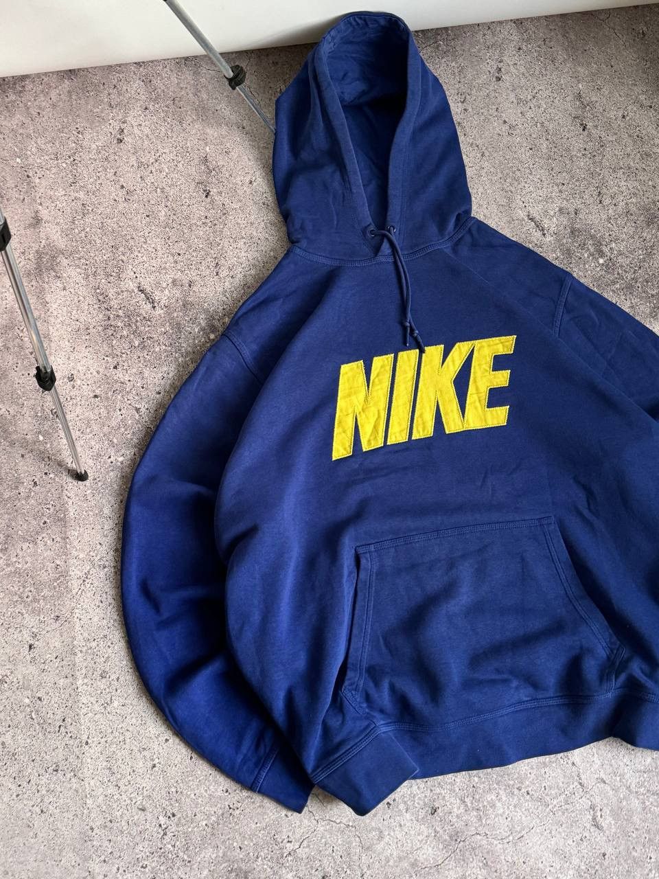 Nike Vintage Nike Y2K swoosh oversized blue hoodie Size US XL / EU 56 / 4 - 5 Thumbnail