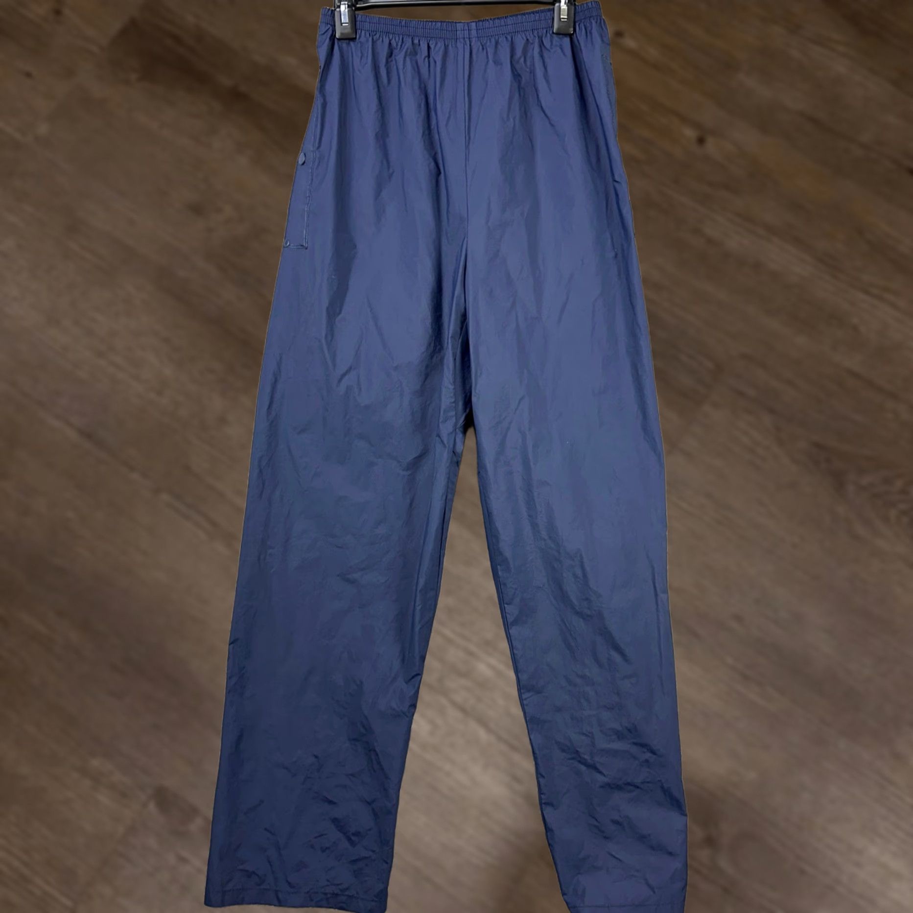 Vintage VINTAGE Columbia Men Waterproof Pants Wind Pant Blue Nylon 100% Outdoor Regular Size M Boys Girls Mens Womens Size US 31 - 1 Thumbnail