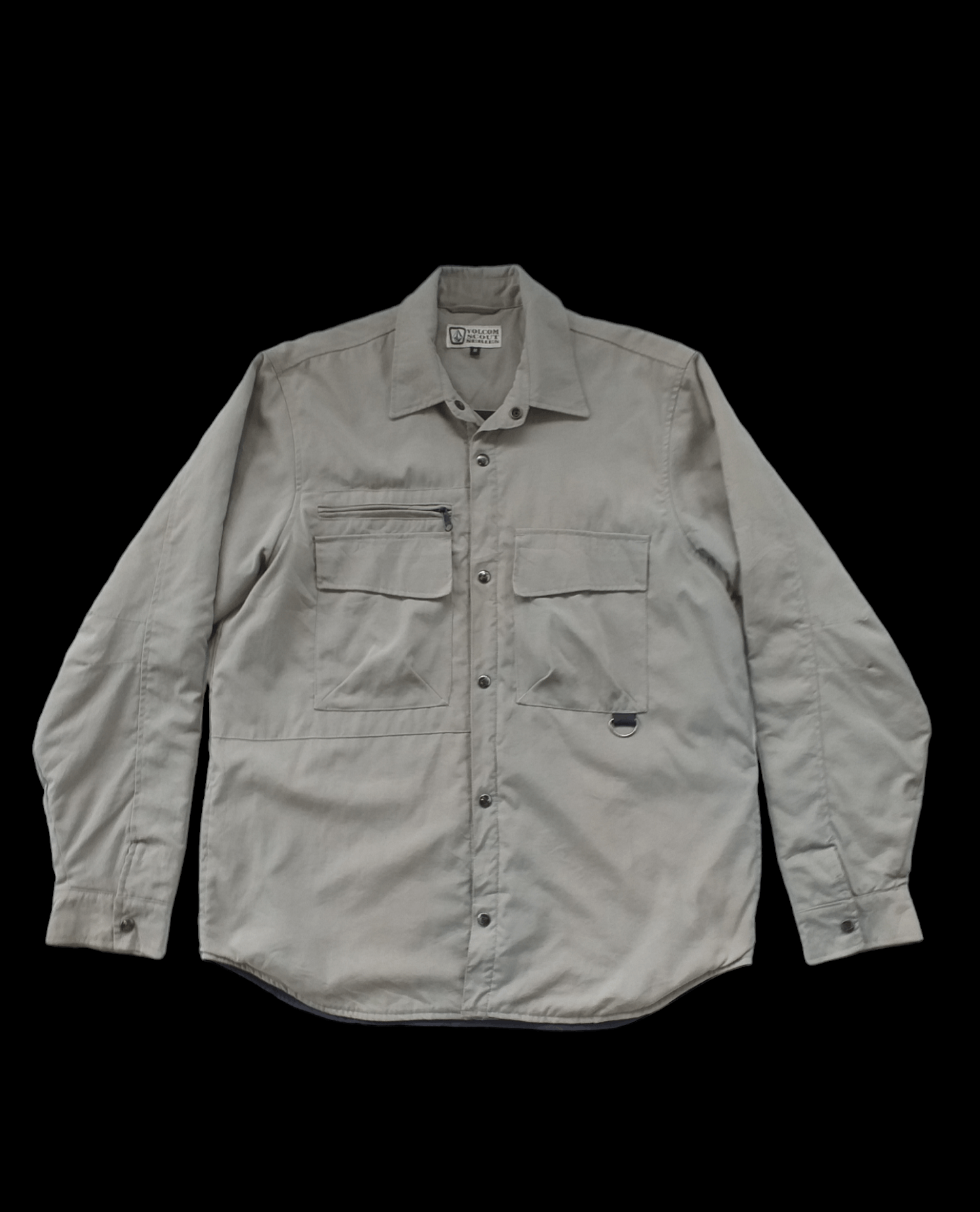 image of Outdoor Life x Surf Style Vintage Volcom Scout Series Shirt Jacket in Khaki Grey, Men's (Size XL)