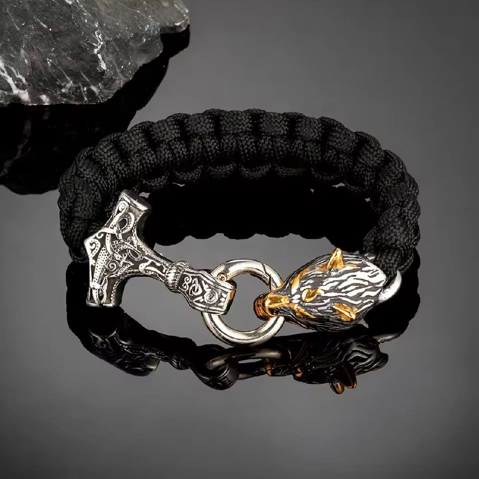 Jewelry Viking Axe Bracelet 23 cm Size ONE SIZE - 3 Thumbnail