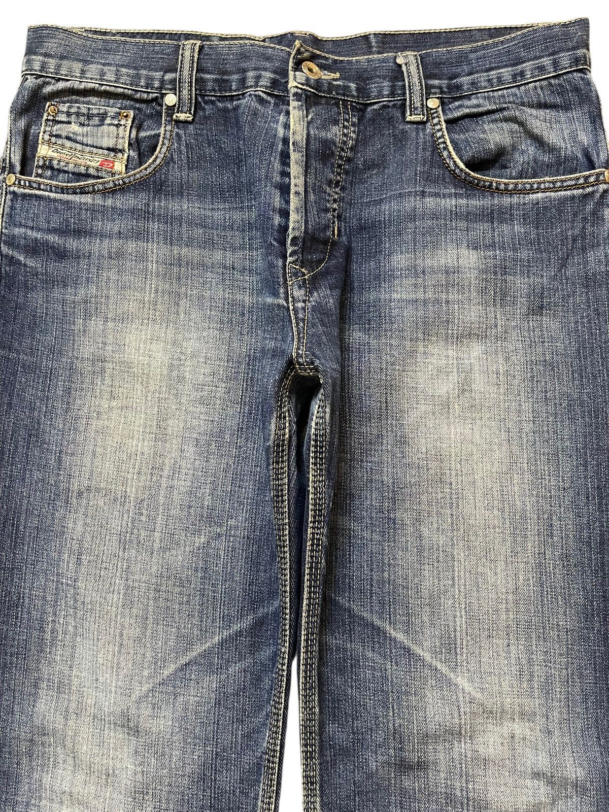 Diesel Vintage Diesel Industry Blue Faded Wash Style Loose Jeans Size US 34 / EU 50 - 3 Thumbnail