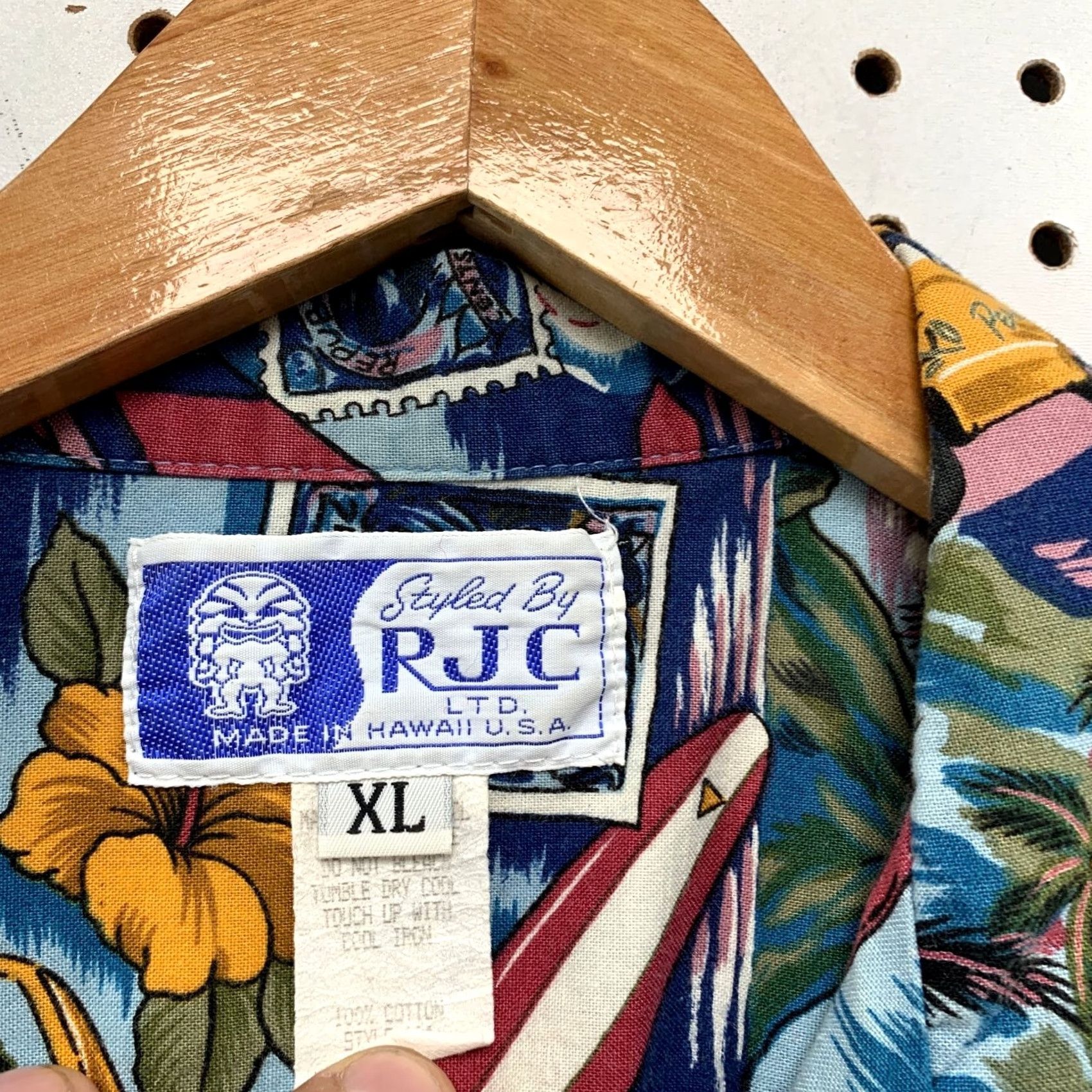 Vintage VINTAGE RJC Hawaiian Shirt Mens XL Surf Board Beach All Over Graphic USA Shirt XS? Size US XL / EU 56 / 4 - 3 Thumbnail