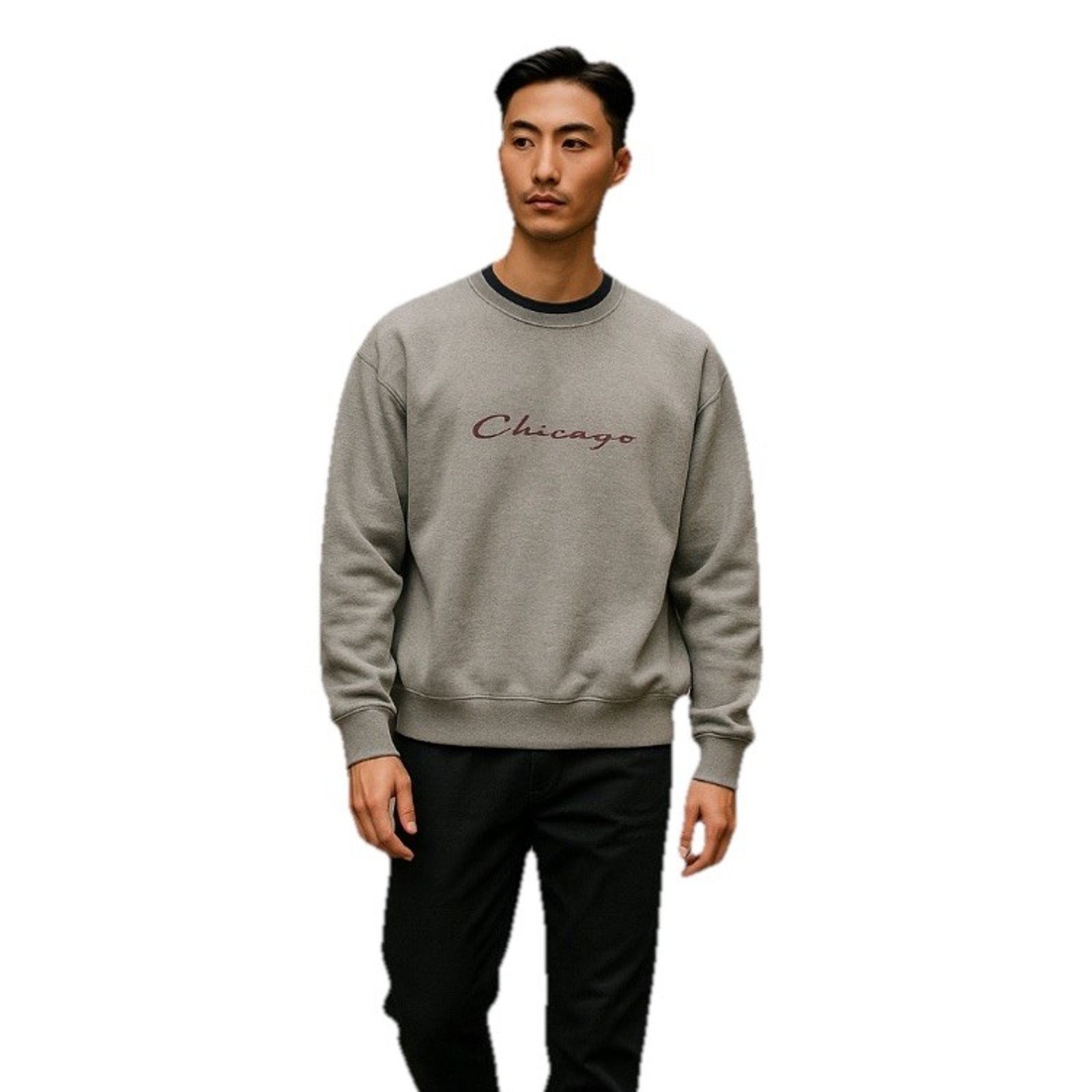 Jerzees Vintage Jerzees Super Sweats Embroidered Chicago Sweatshirt Size US XL / EU 56 / 4 - 5 Thumbnail