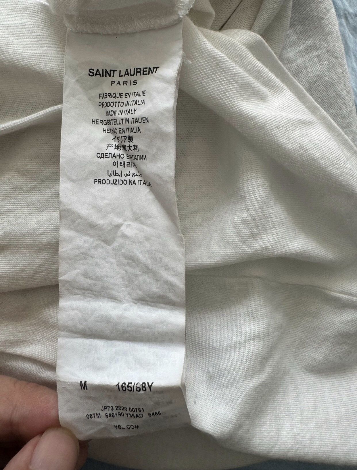 Saint Laurent Paris × Yves Saint Laurent Saint Laurent Coconut Tree Beach T-shirt2412-Nextarrow Size US M / EU 48-50 / 2 - 5 Thumbnail