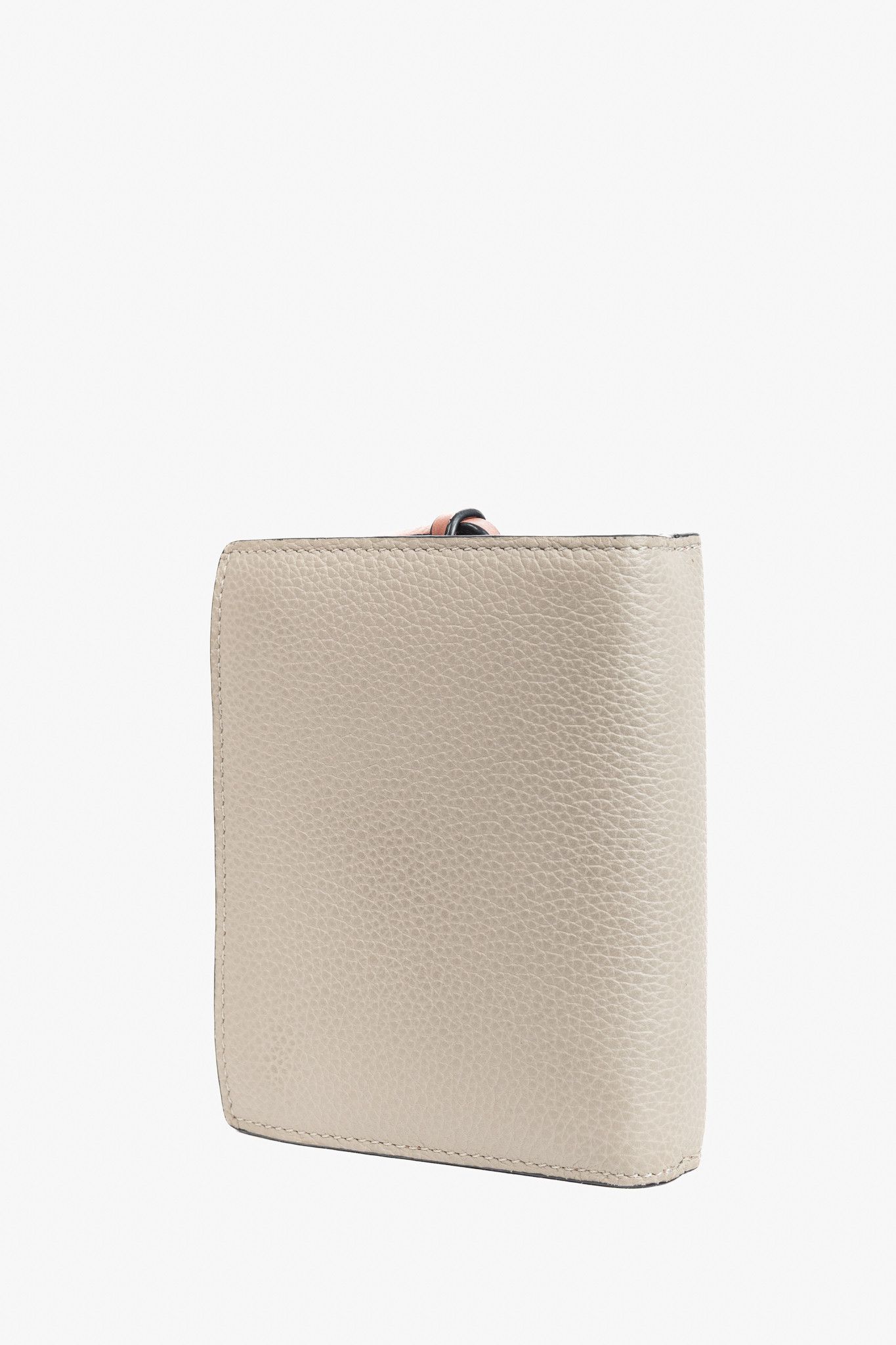 Loewe Loewe Light Oat & Honey Leather Compact Bifold Wallet Size ONE SIZE - 3 Thumbnail