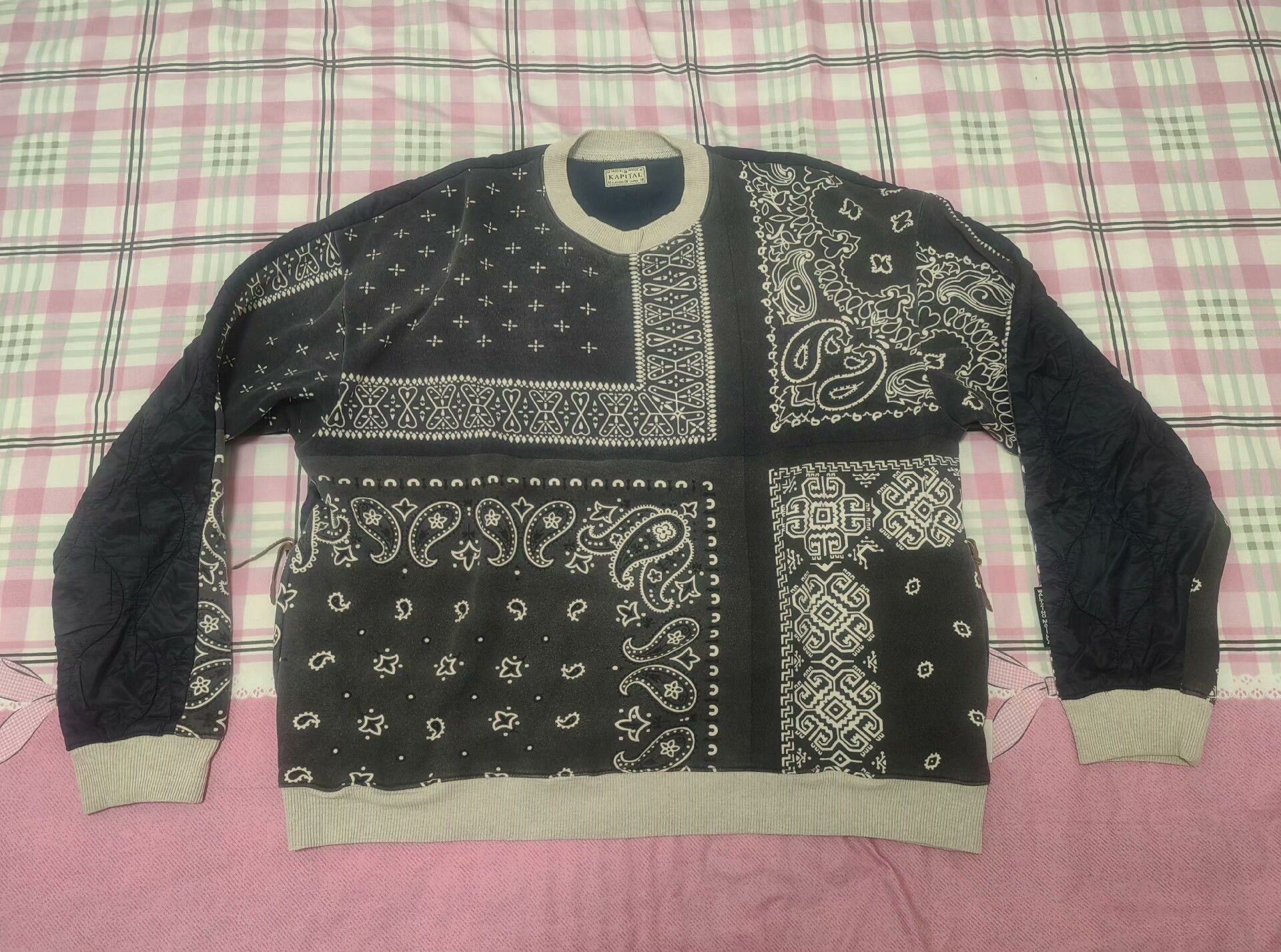 Kapital kapital bandana big sweatshirt in black Size US L / EU 52-54 / 3 - 1 Thumbnail