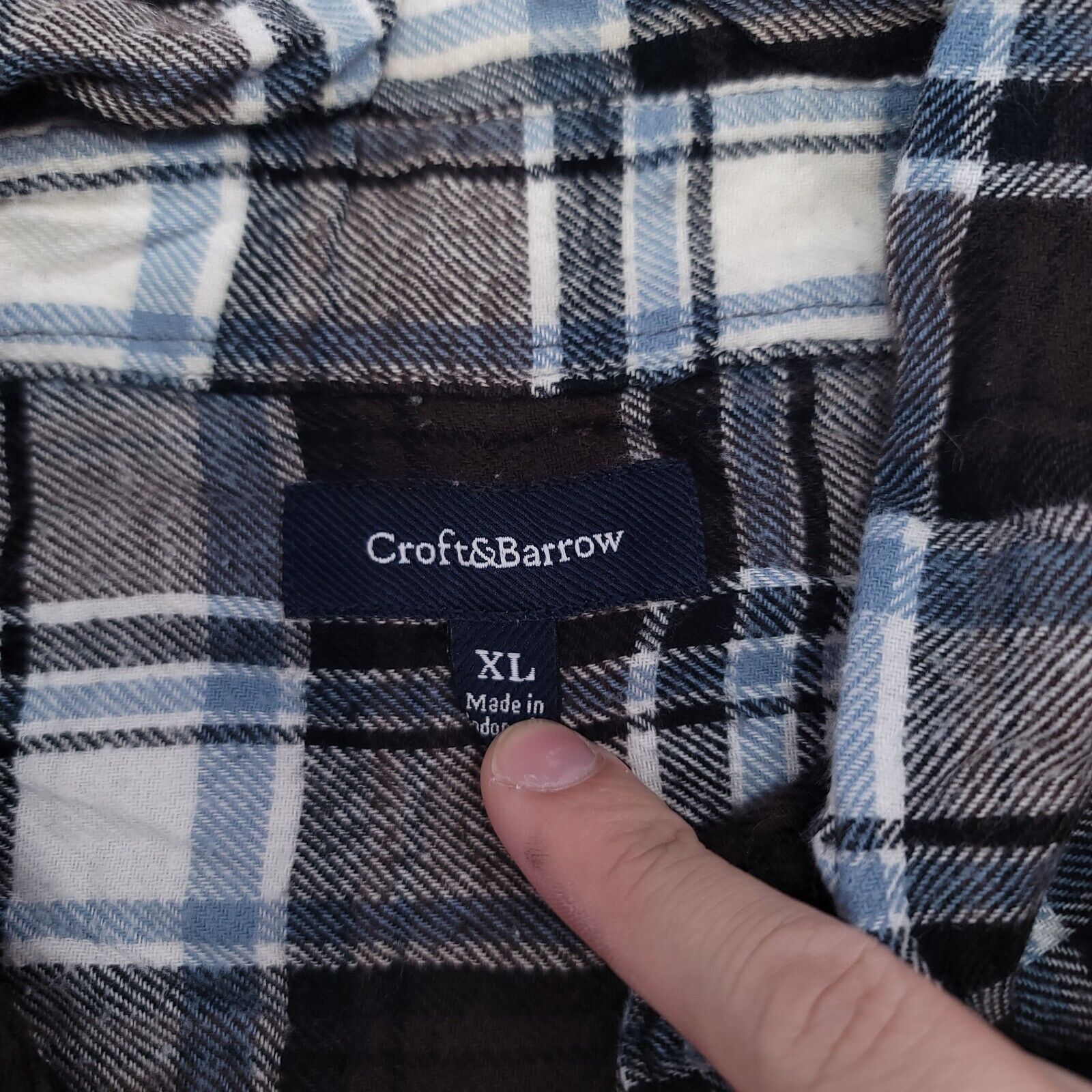 Croft & Barrow Croft & Barrow Tartan Flannel Shirt Mens Size XL Brown Blue Size US XL / EU 56 / 4 - 3 Thumbnail
