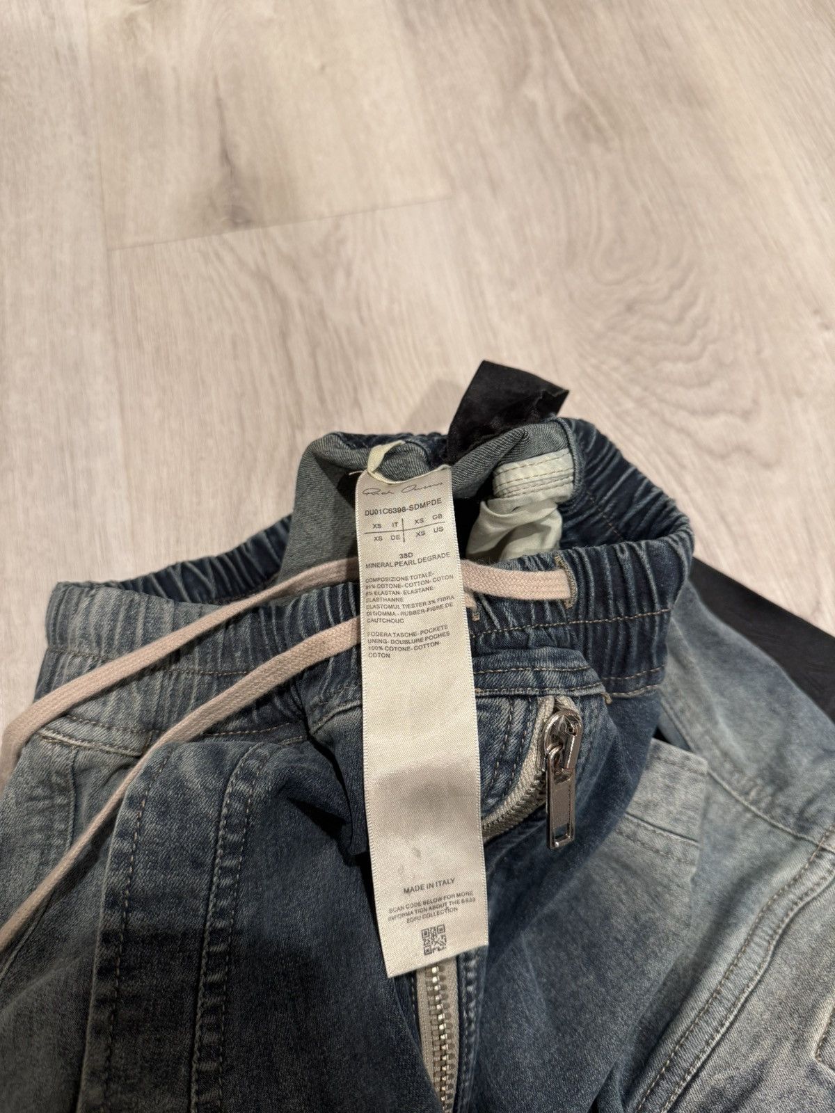 Rick Owens f/w 2022 mineral pearl degrade cargo bela!! Size US 28 / EU 44 - 8 Thumbnail