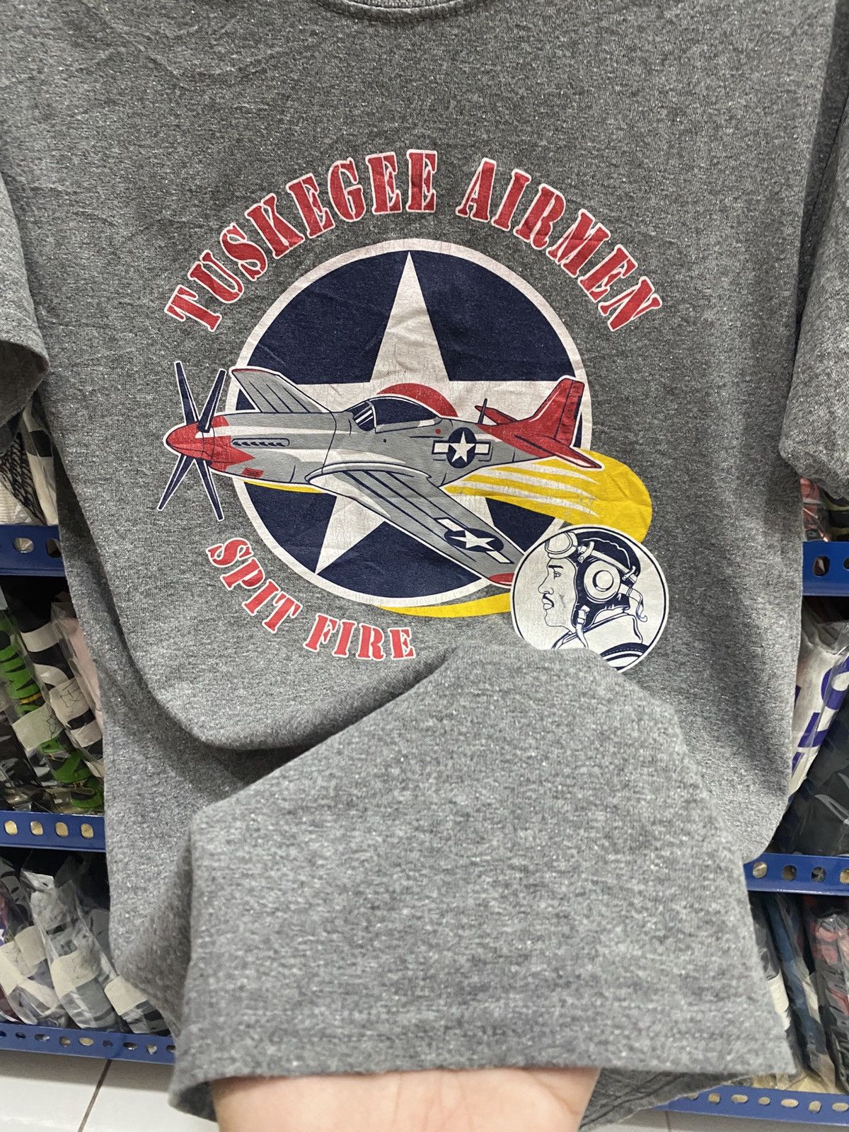 Avirex TUSKEGEE AIRMEN SPIT FIRE TSHIRT Size US S / EU 44-46 / 1 - 6 Thumbnail