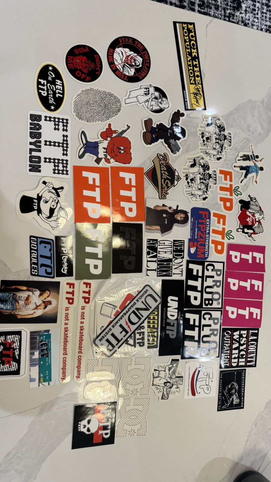 Fuck The Population Ftp Sticker Collection Fuck The Population sticker logo lot Size ONE SIZE - 1 Thumbnail