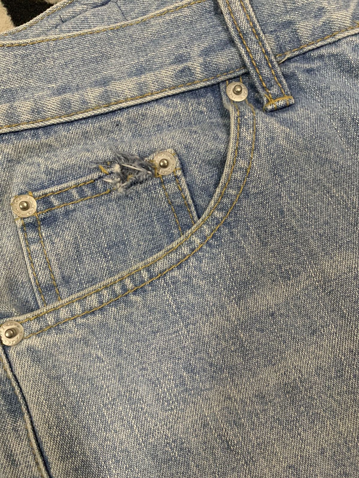 JNCO Vintage Japanese Brand Piko Hawaiian Baggy Distressed Jeans Size US 31 - 5 Thumbnail