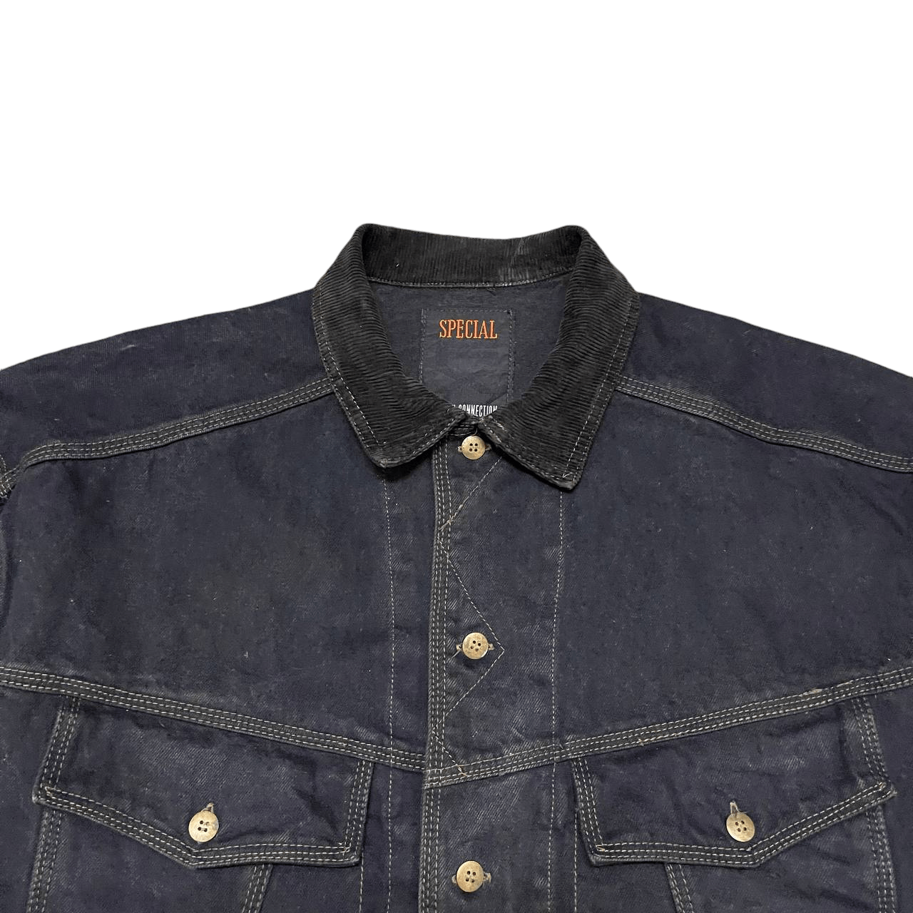 French Connection Vintage French Connection Trucker Work Jacket Canvas Size US M / EU 48-50 / 2 - 2 Thumbnail