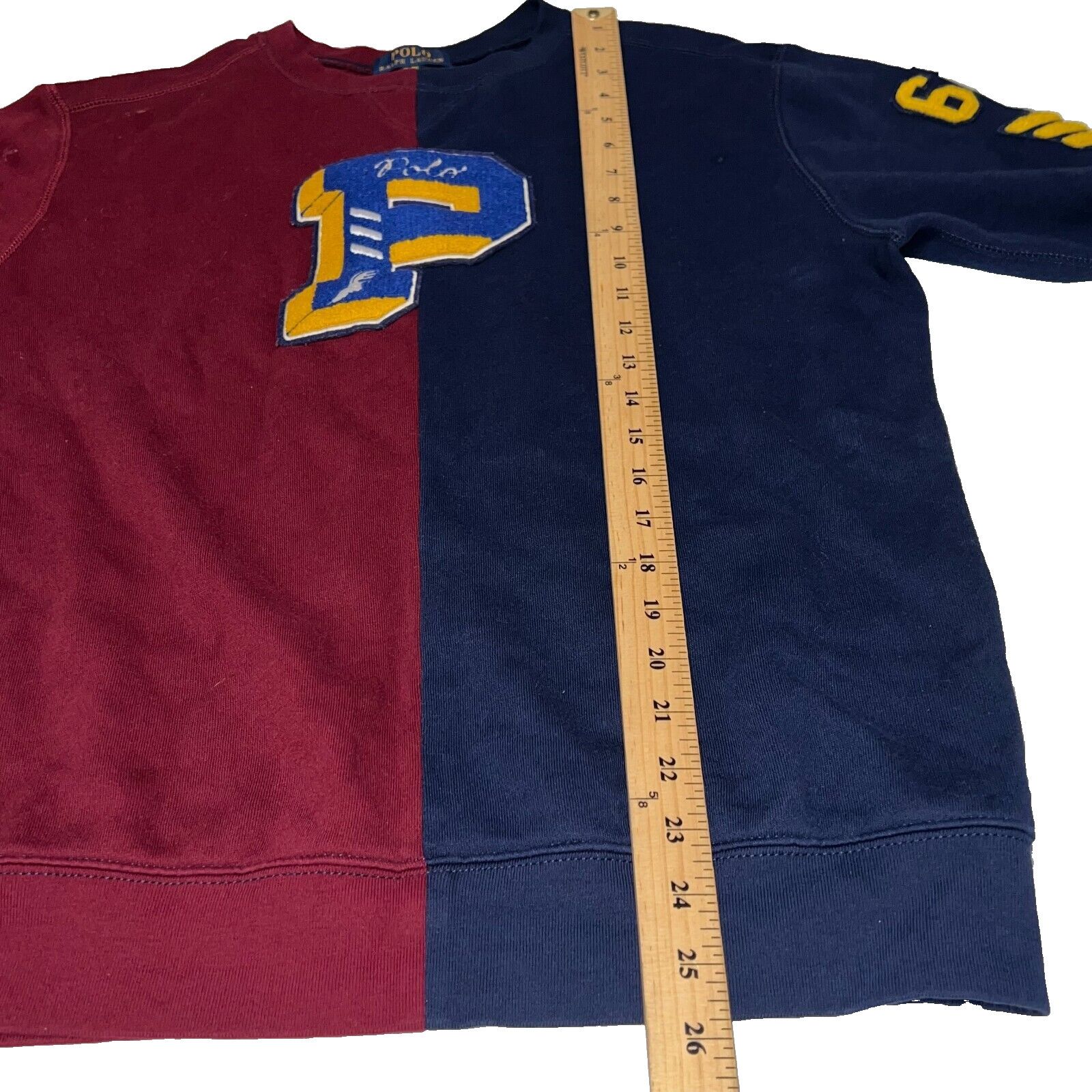 Polo Ralph Lauren Polo Ralph Lauren P Patch 67 Varsity Split Sweater Small Size US XS / EU 42 / 0 - 10 Thumbnail