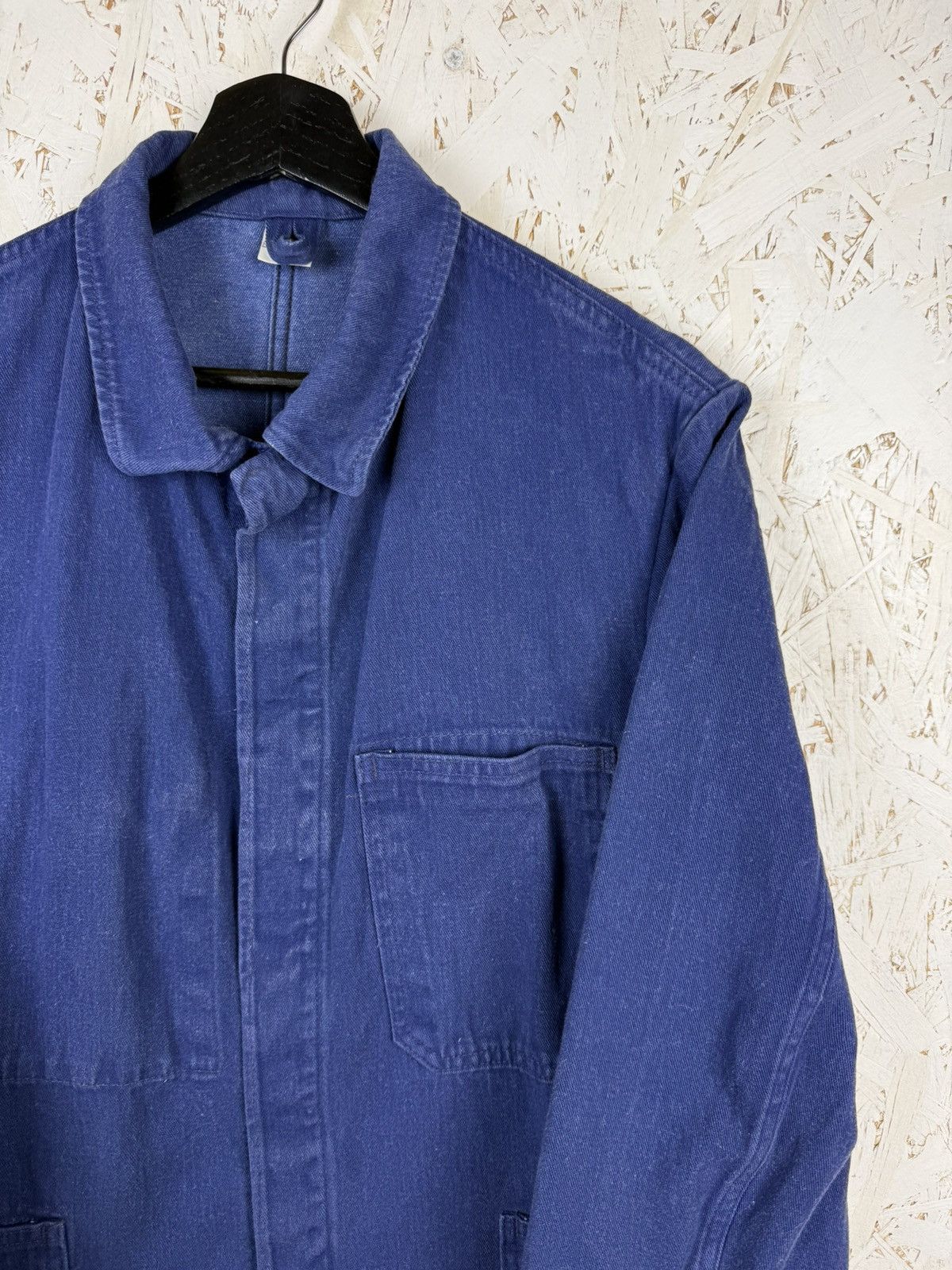 Vintage Vintage French Workwear Chore Utility Jacket Blue Size 48 M Size US M / EU 48-50 / 2 - 2 Thumbnail