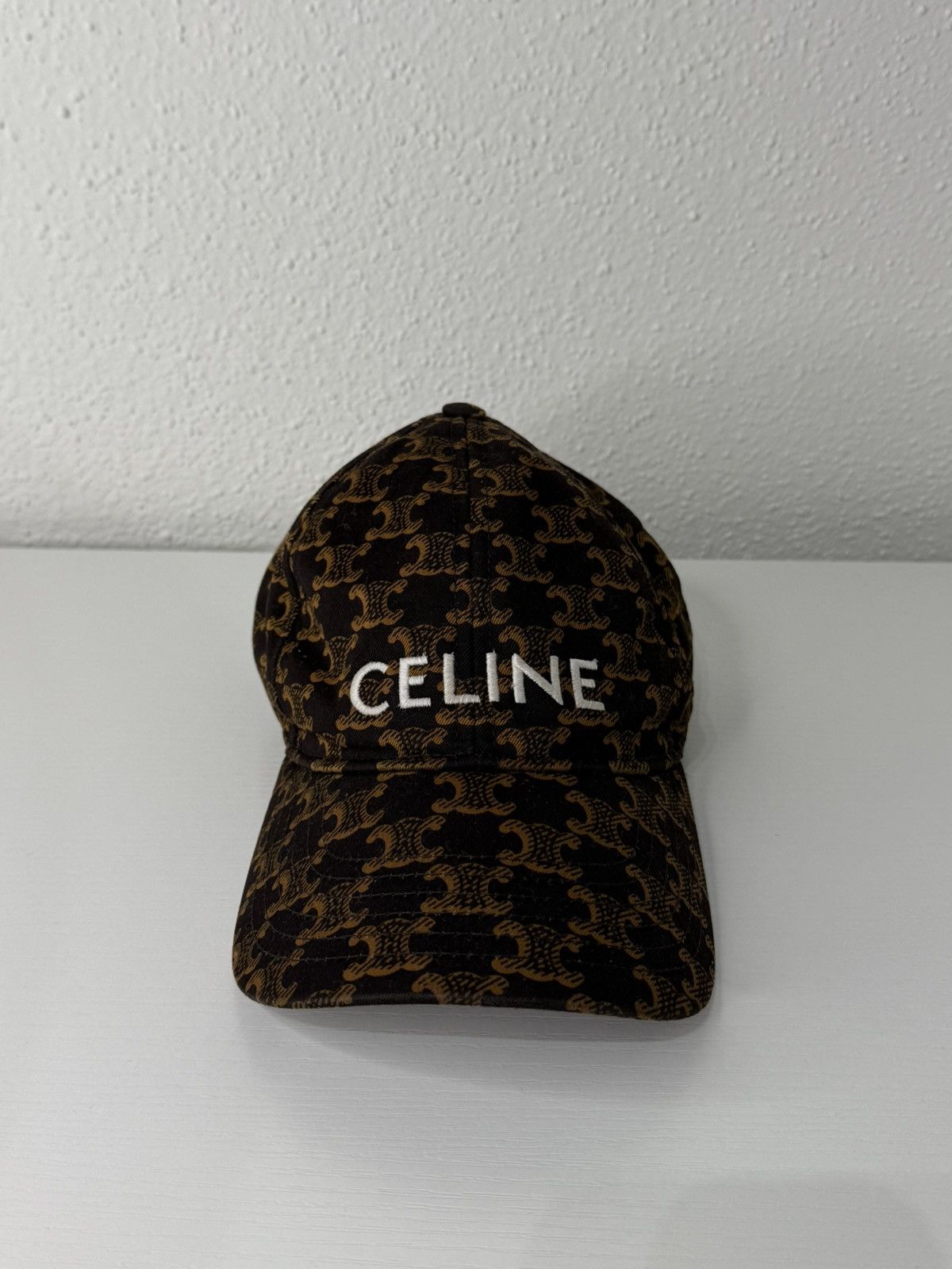 Celine CELINE Triomphe Monogram Baseball Cap size XS Size ONE SIZE - 2 Thumbnail
