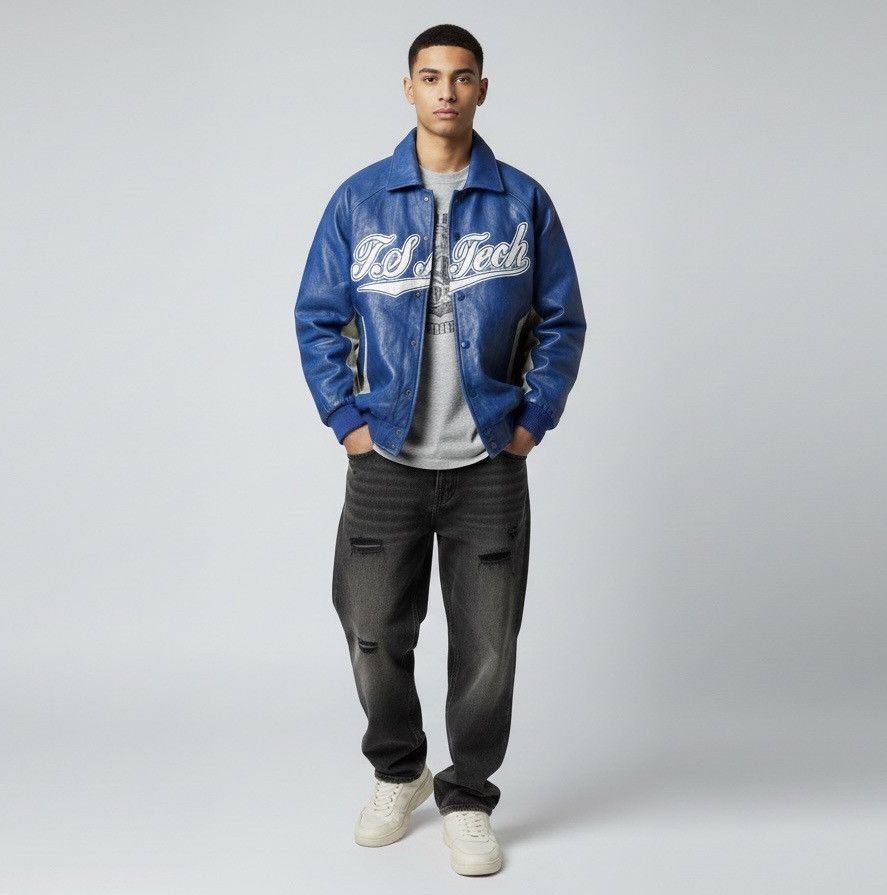 Other 🔥Distressed Dynamic League Varsity Jackets Size US L / EU 52-54 / 3 - 1 Thumbnail