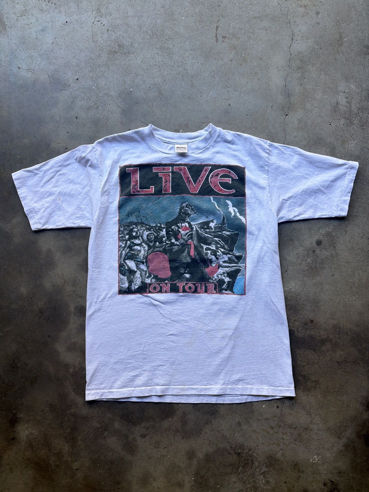 Vintage Vintage 90s Live Band Throwing Copper Band Tee Size Large Size US L / EU 52-54 / 3 - 1 Thumbnail