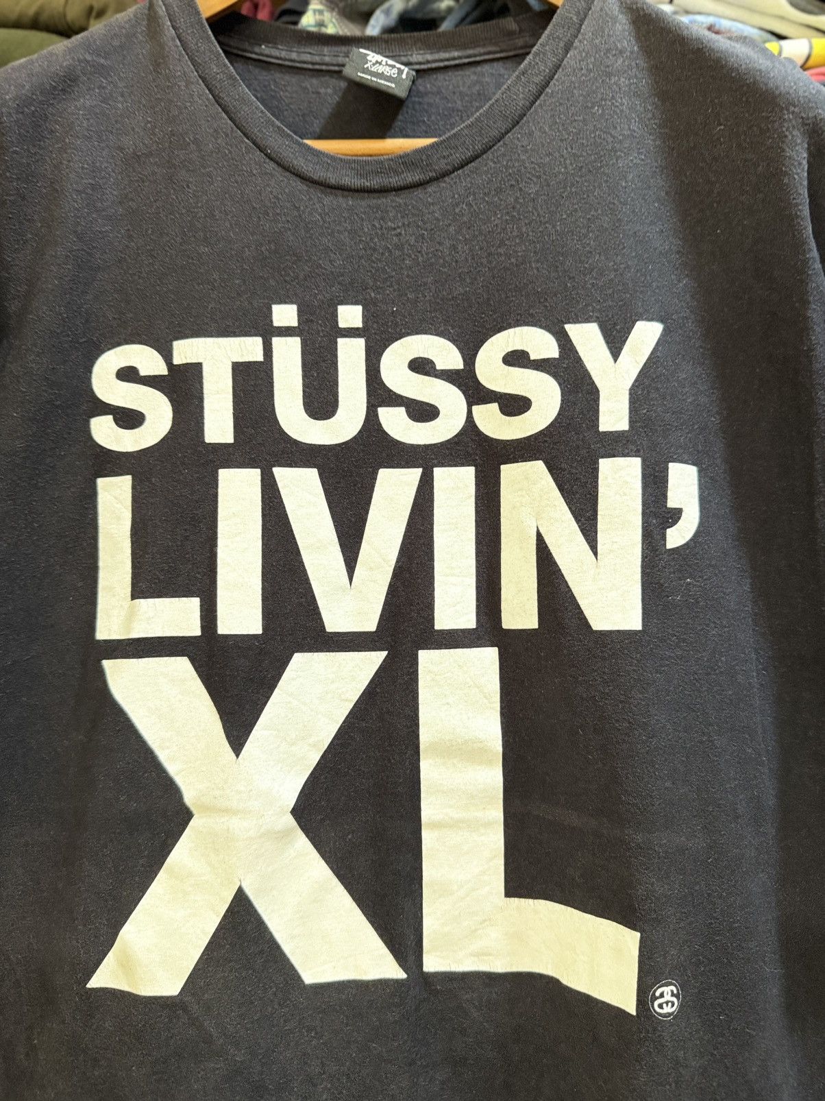 Stussy Vintage Stussy Livin XL Streetwear Faded Tee Size US XL / EU 56 / 4 - 2 Thumbnail
