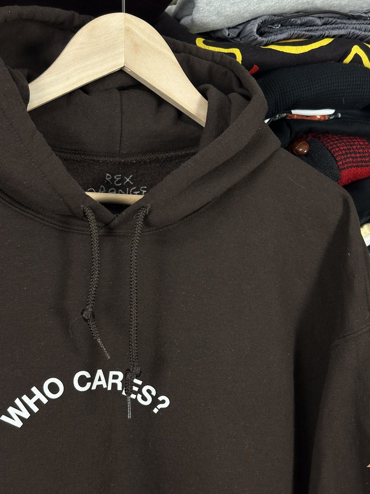 Other × Vintage Rex Orange County “WHO CARES” Merch Hoodie Size US XXL / EU 58 / 5 - 5 Thumbnail