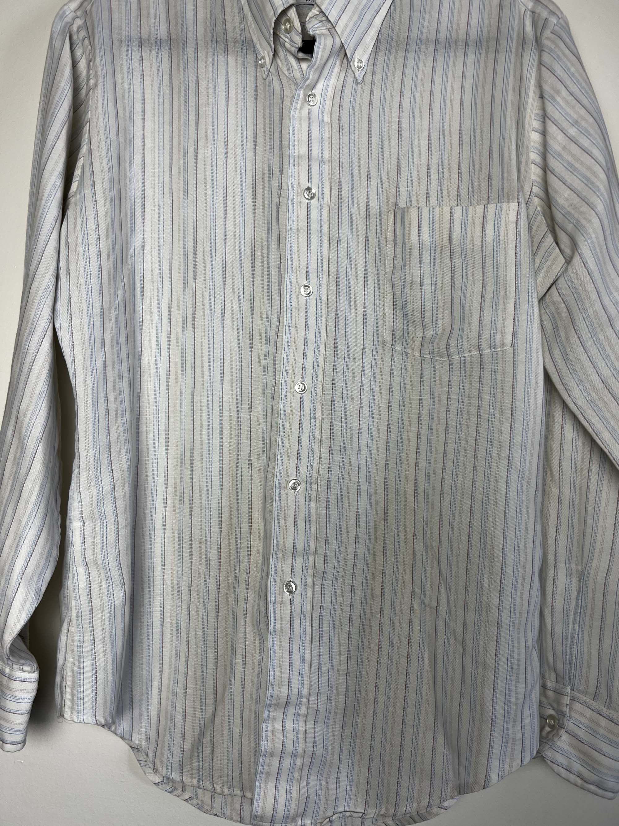 Vintage Vintage 1970's Elderado Press-gard Western Wear Stripe Shirt Size US XL / EU 56 / 4 - 3 Thumbnail