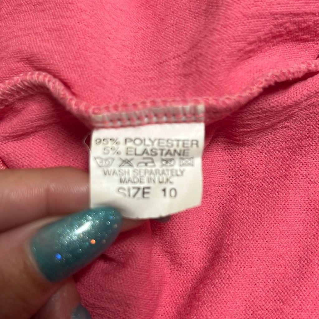 Other Skinwear Womens 10 Pink Ruched Bodycon Mini Dress Party, Coc Size L / US 10 / IT 46 - 7 Thumbnail