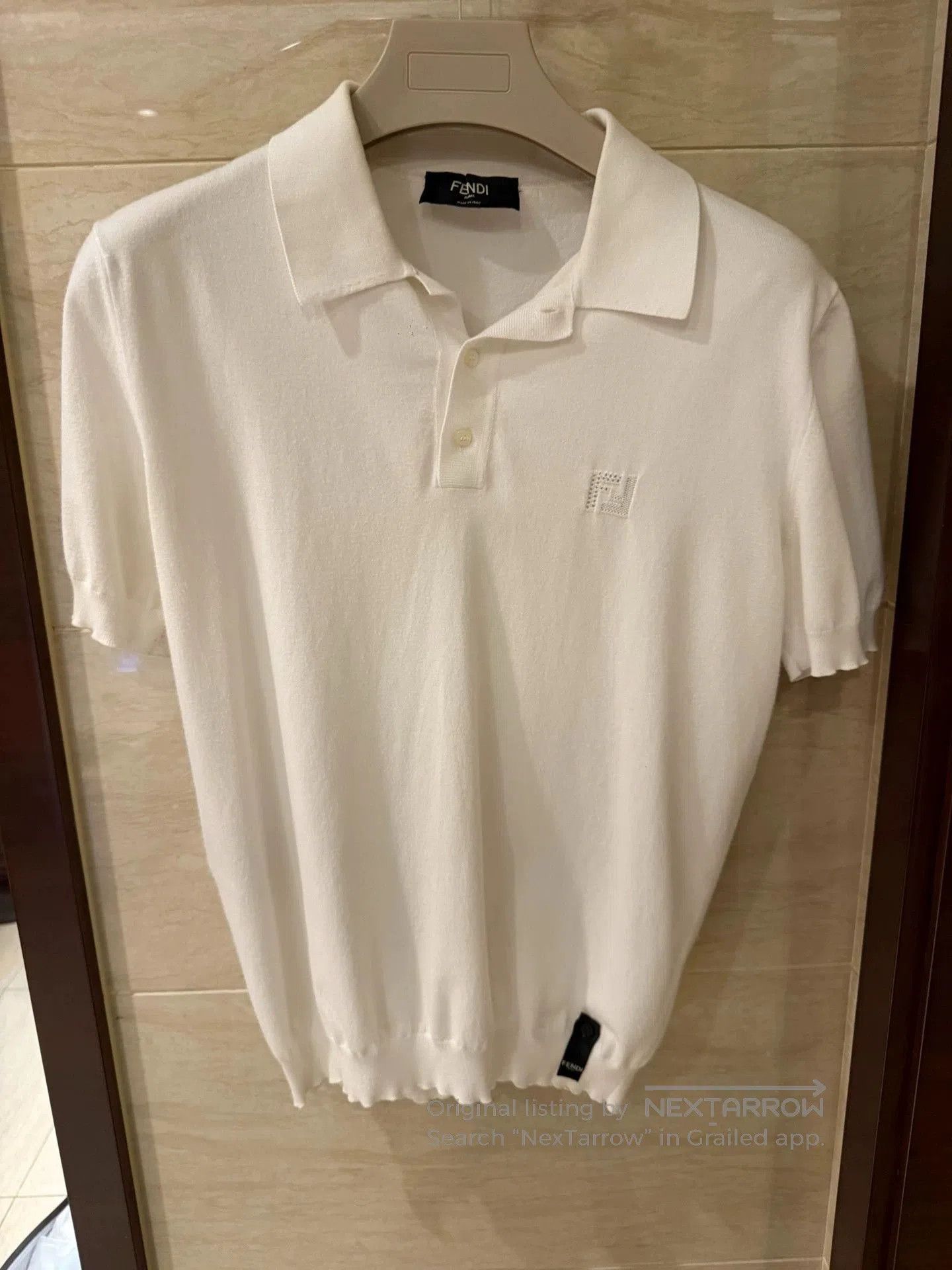 Fendi FENDI Double F Embossed Knit Polo. Size US M / EU 48-50 / 2 - 1 Thumbnail