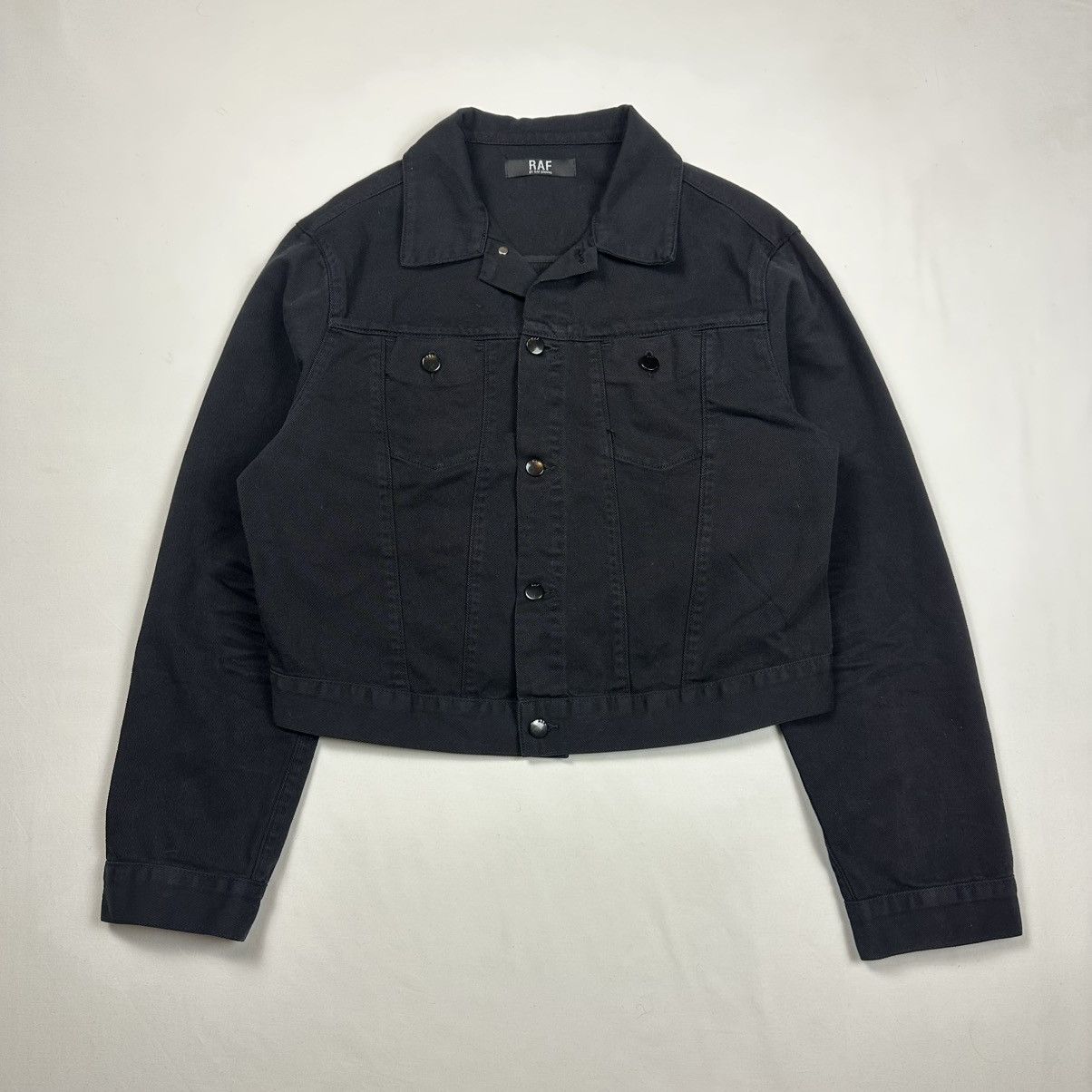 Raf Simons Raf By Raf Simons Cropped Wide Denim Jacket Size US M / EU 48-50 / 2 - 1 Thumbnail