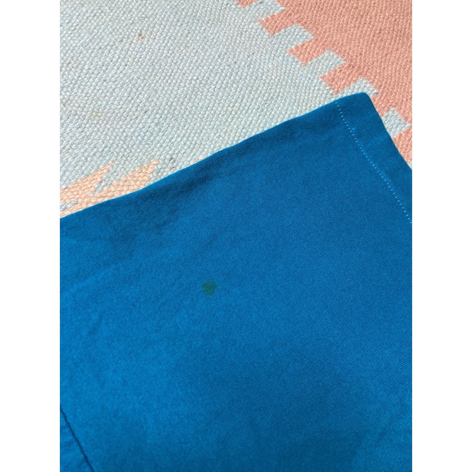 Fruit Of The Loom VINTAGE 90s Fruit of the Loom T-Shirt Teal Blue Cotton XL Single Stitch Men Gross? Size US XL / EU 56 / 4 - 5 Thumbnail