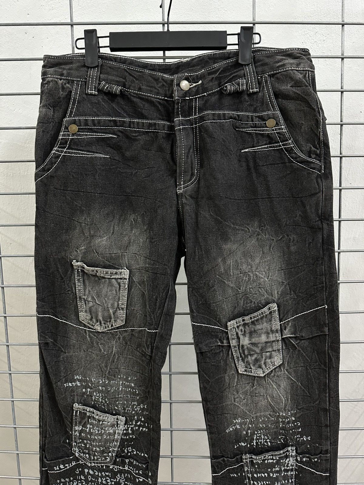 If Six Was Nine × Japanese Brand Rare And Beautiful Aston Design Multi Pocket Punk Bush Pants Size US 34 / EU 50 - 3 Thumbnail