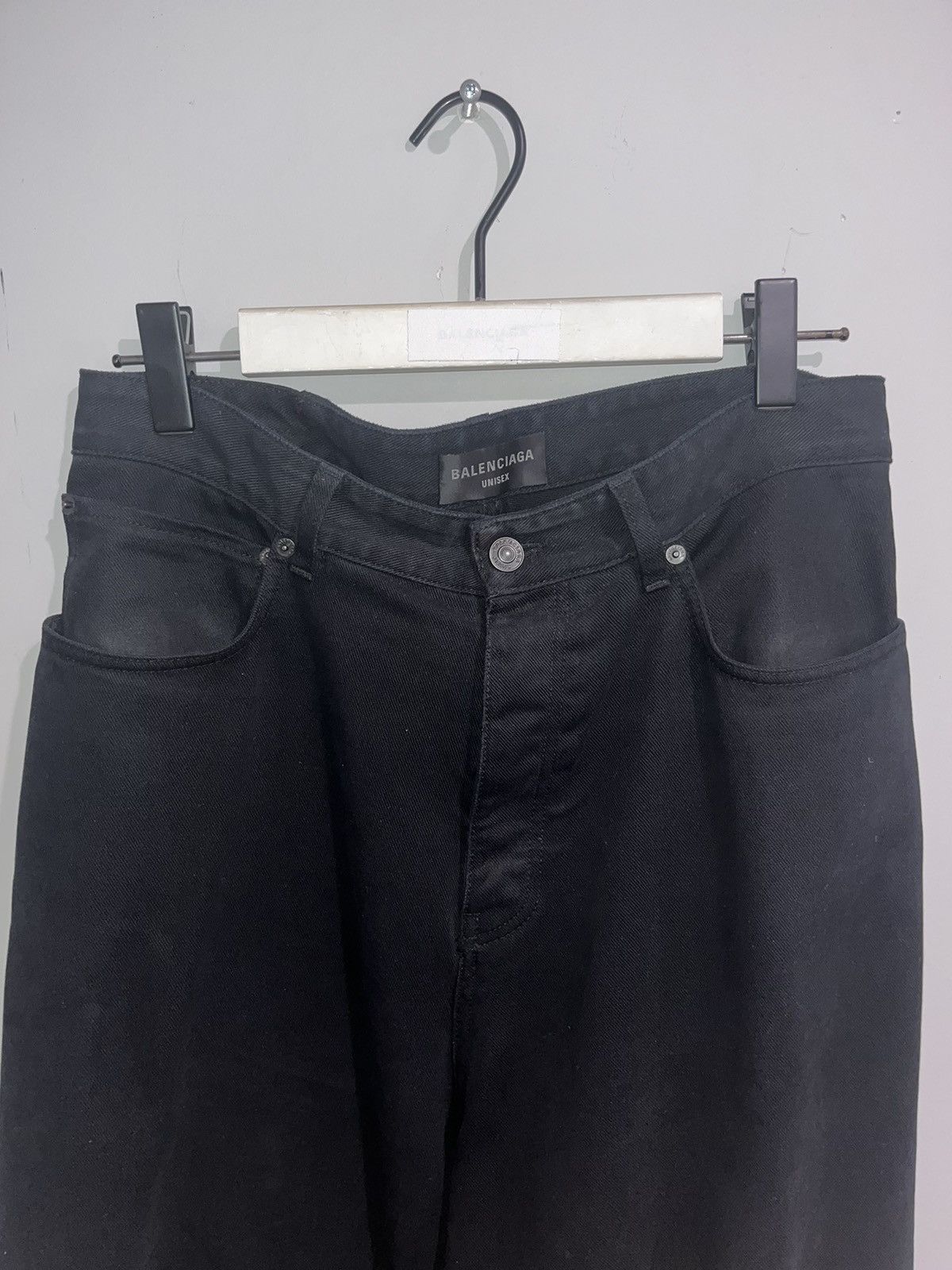 Balenciaga Balenciaga Baggy Pants in black soft moleskine denim S Size US 30 / EU 46 - 3 Thumbnail