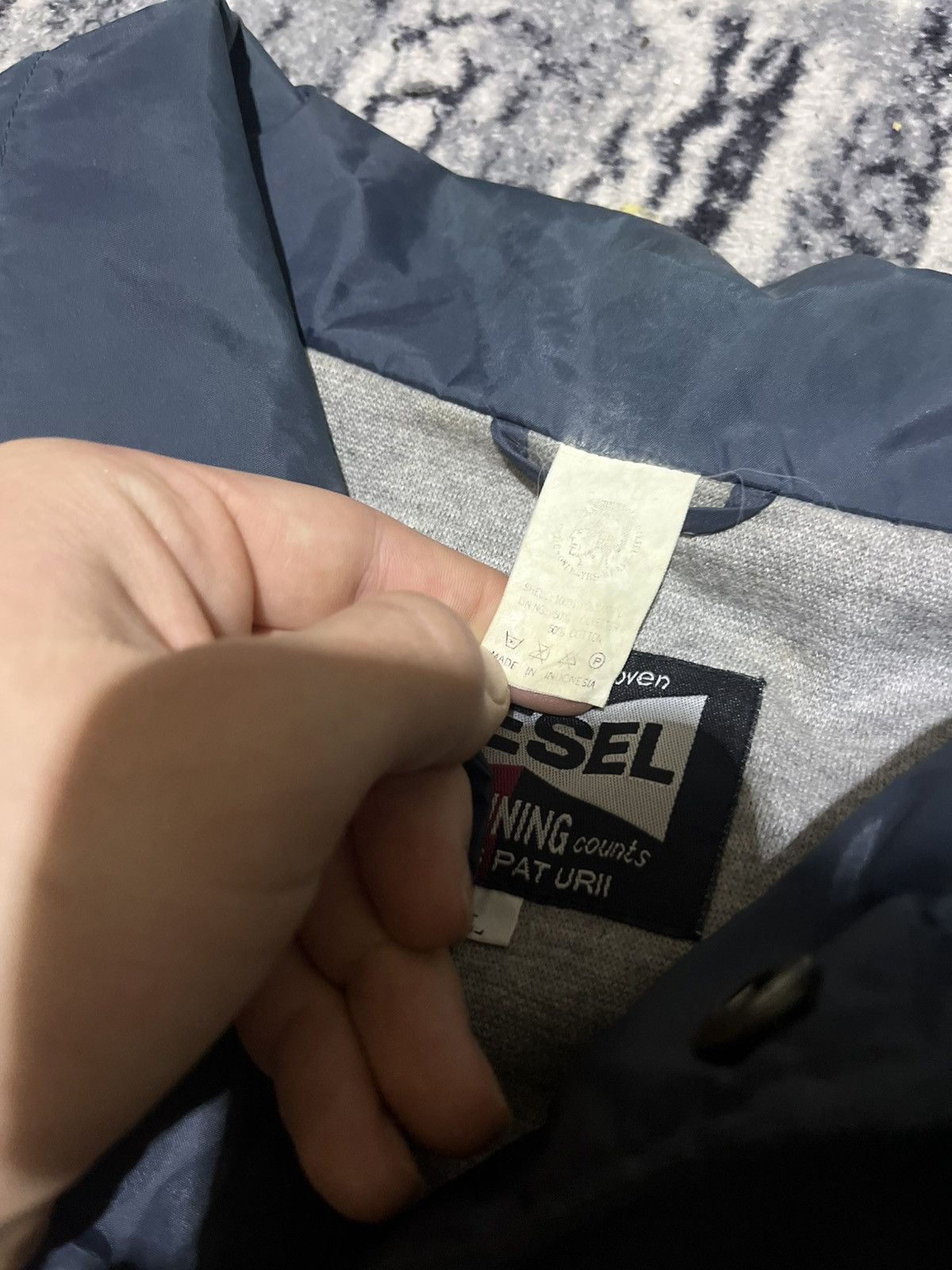 Diesel DIESEL Archive Big Logo Nylon Coach Jacket / Bomber Y2K Size US XL / EU 56 / 4 - 8 Thumbnail