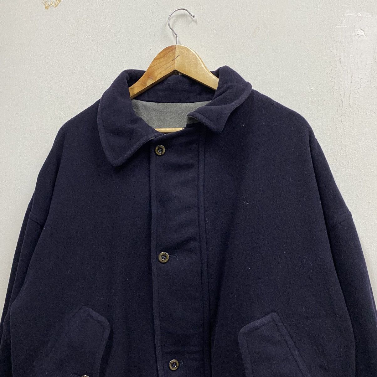 Burberry 🔥Burberrys Wool Spell Out Bomber Jacket LIKE NEW🔥 Size US L / EU 52-54 / 3 - 4 Thumbnail