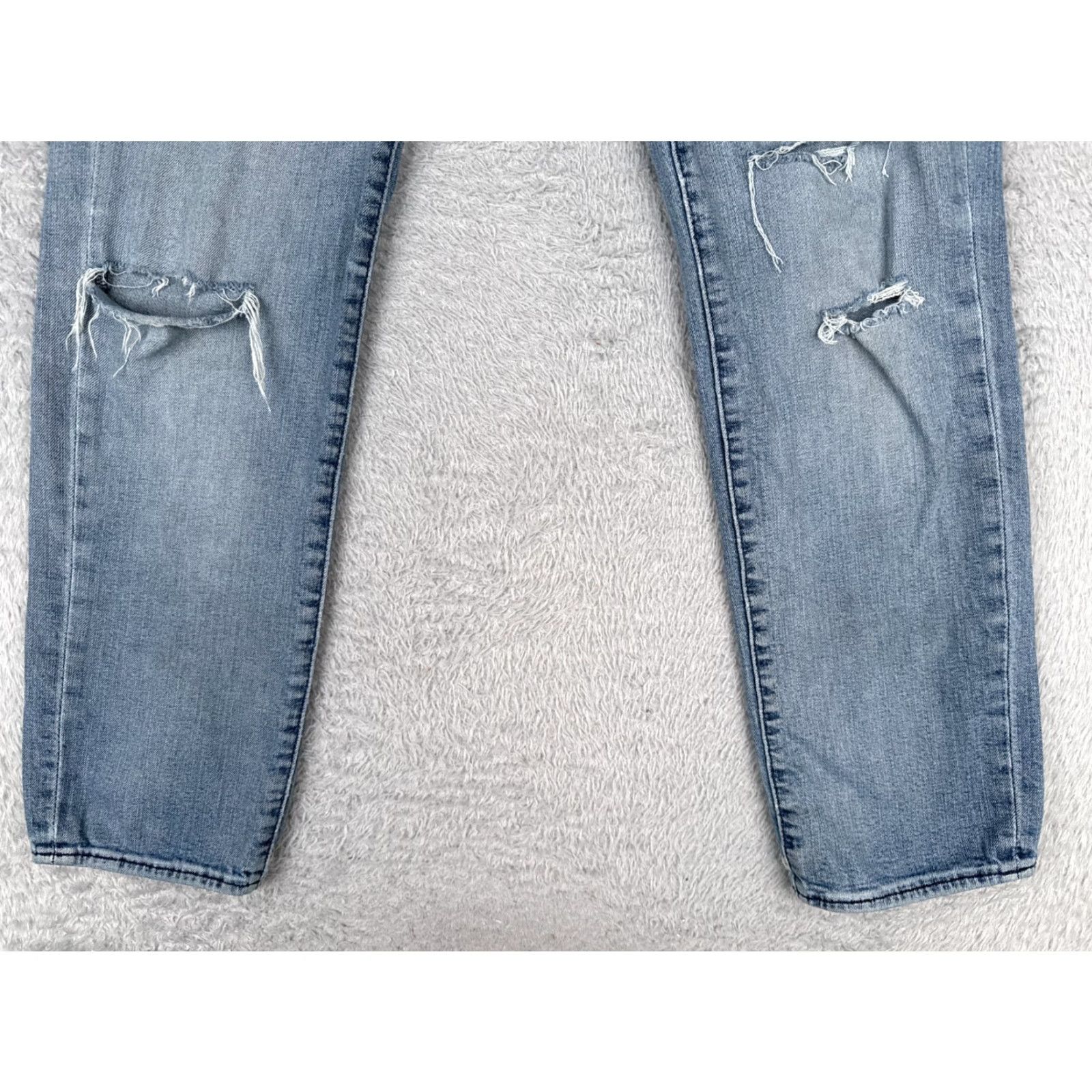 Levi's VINTAGE Levis Jeans Men 32 Blue Distressed 511 Cotton Premium 30x30 Denim Straight Slimming 5-Pocket Design 30 in Inseam Medium Wash Jeans Mens Size US 32 / EU 48 - 2 Thumbnail