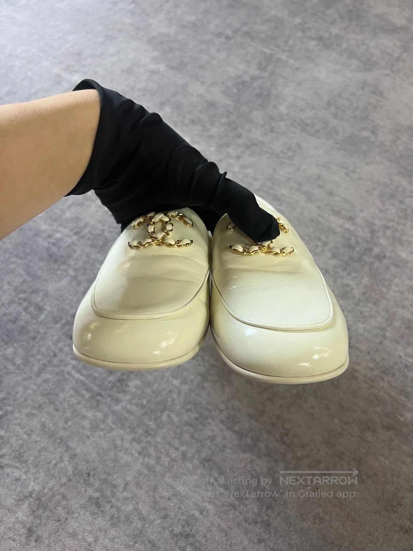 Chanel Chanel Beige Chanel CC Logo Loafers| Size US 4.5 / IT 34.5 - 4 Thumbnail