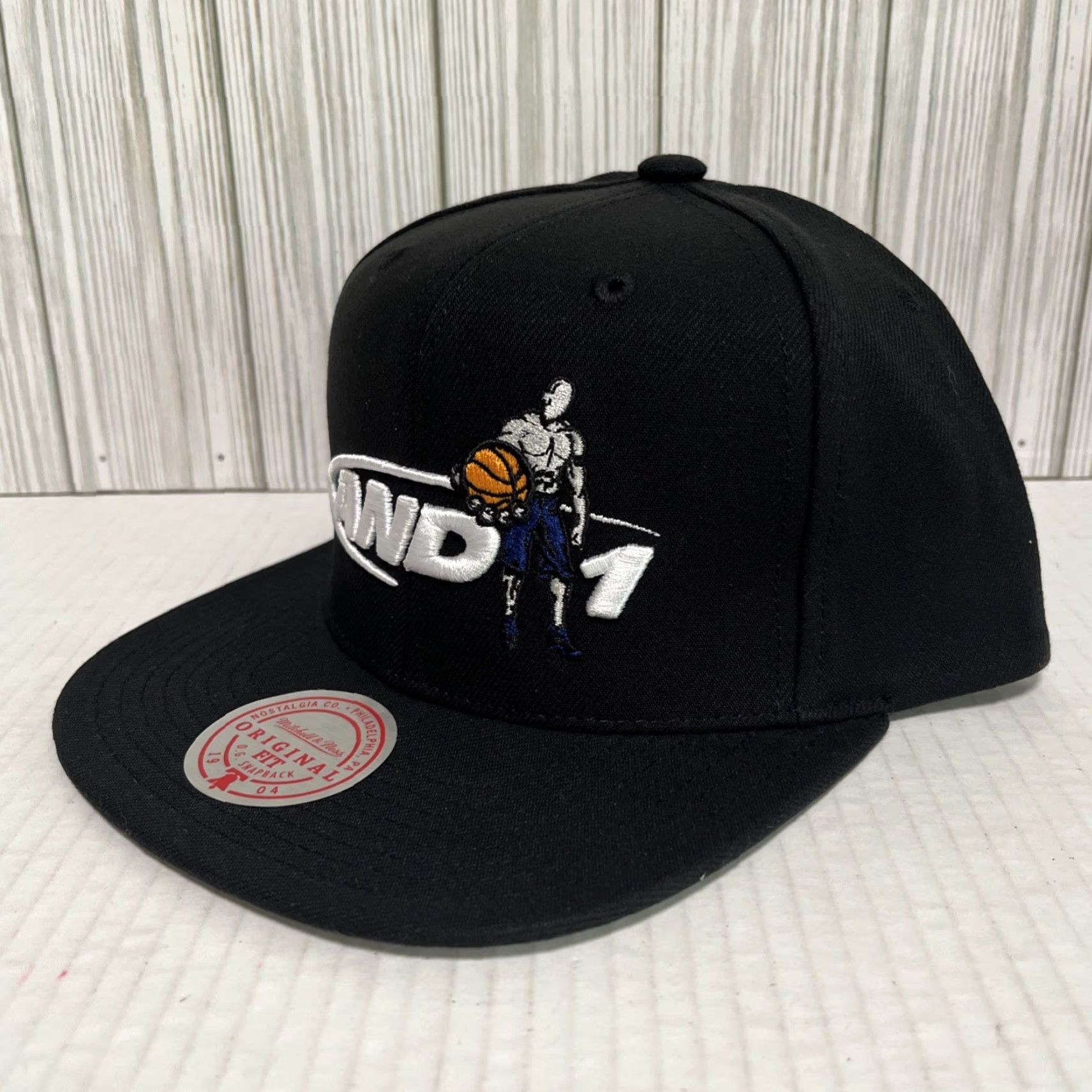 Mitchell & Ness Mitchell & Ness AND1 Hat Cap Snap Back Retro Mixtape Tour Basketball Cap Mens Adjustable Black One Size Snapback Size ONE SIZE - 3 Thumbnail