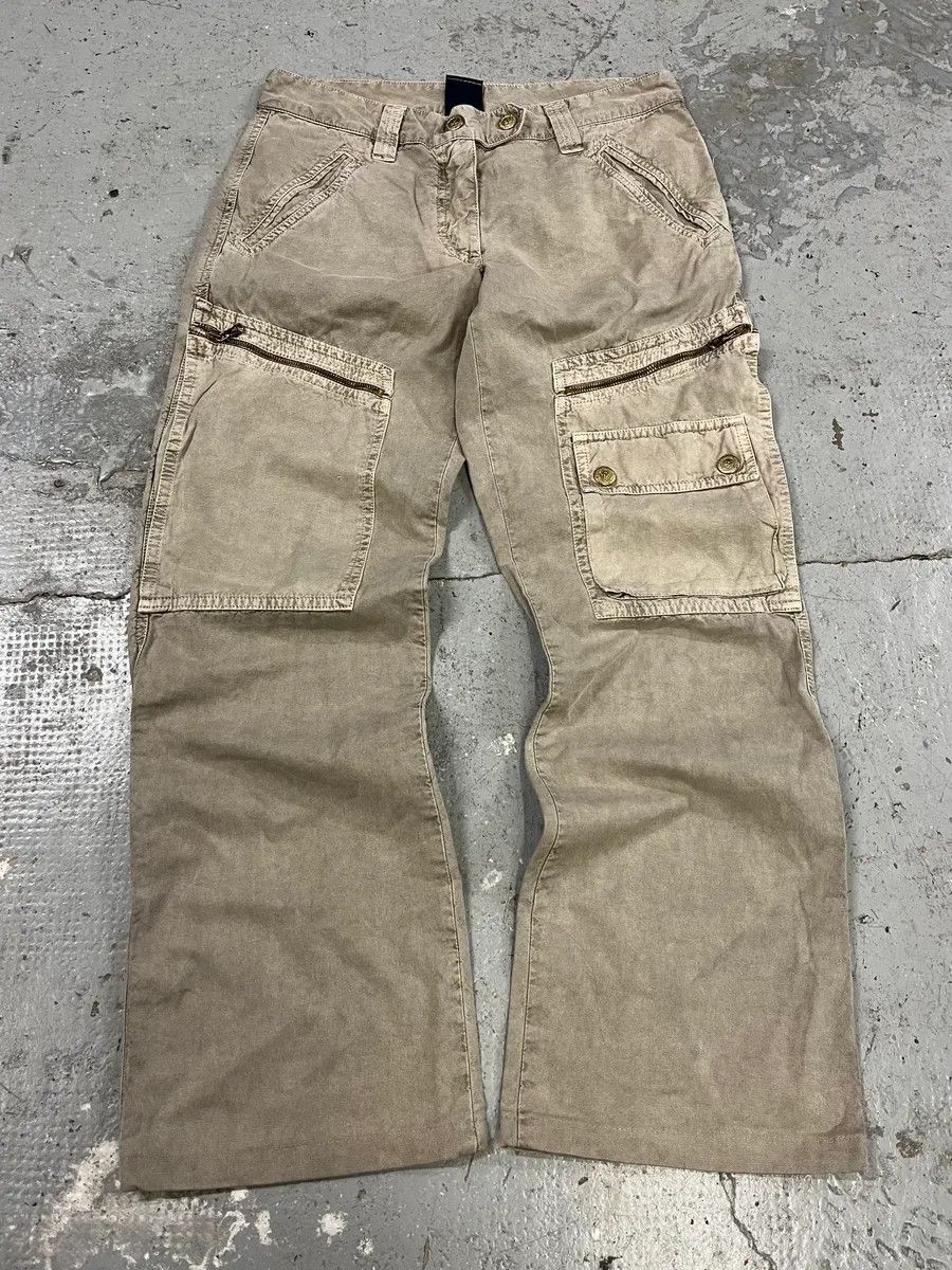 Dolce & Gabbana 2000s Dolce & Gabbana Grey Army Cargo Pants Size US 30 / EU 46 - 1 Thumbnail