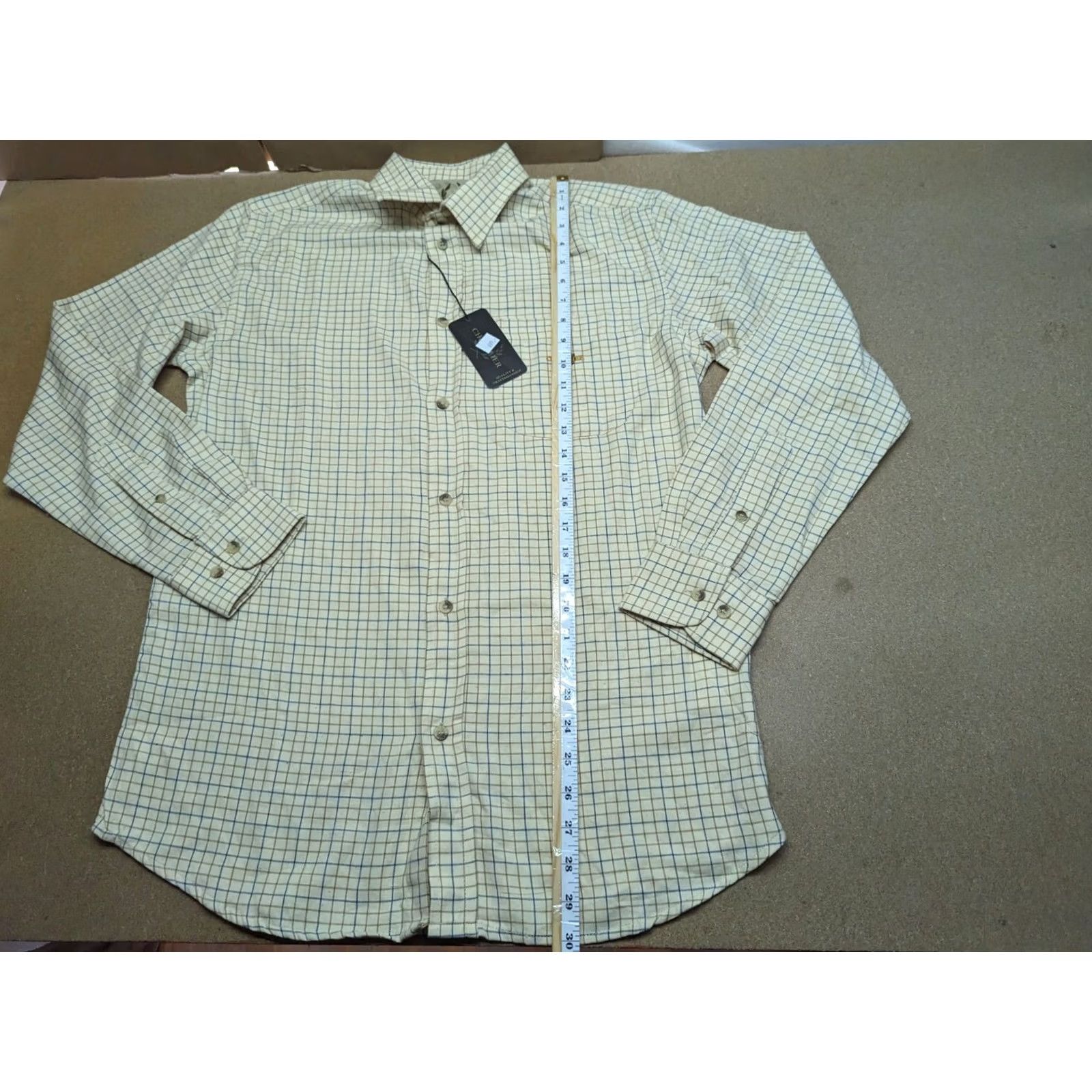 Vintage Chevalier Hunting Button Up Shirt Mens Size S Twill Plaid Long Sleeve Button Up Modern Casual Mens Shirt Size US S / EU 44-46 / 1 - 4 Thumbnail