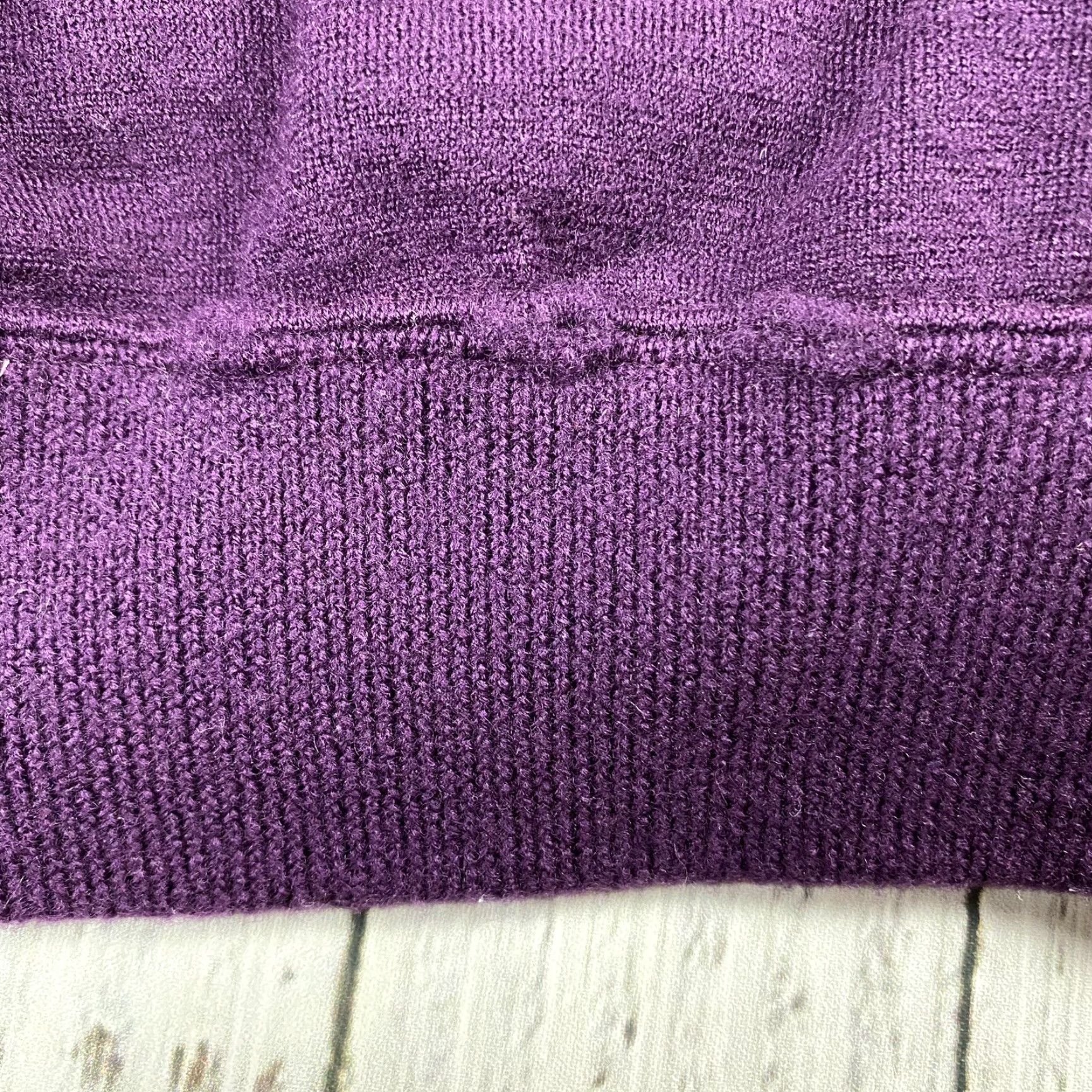 Patagonia VINTAGE PATAGONIA 80S RARE 100% WOOL EGGPLANT PURPLE 1/4 ZIP SWEATER KNIT OUTDOOR WOMEN XL PURPLE 80s PATAGONIA Sweater Size XL / US 12-14 / IT 48-50 - 6 Thumbnail