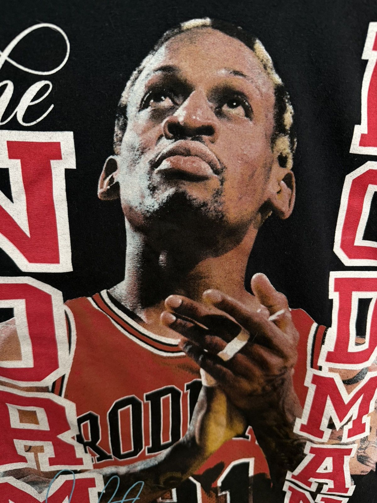 Vintage Dennis Rodman T-shirt Size US L / EU 52-54 / 3 - 3 Thumbnail