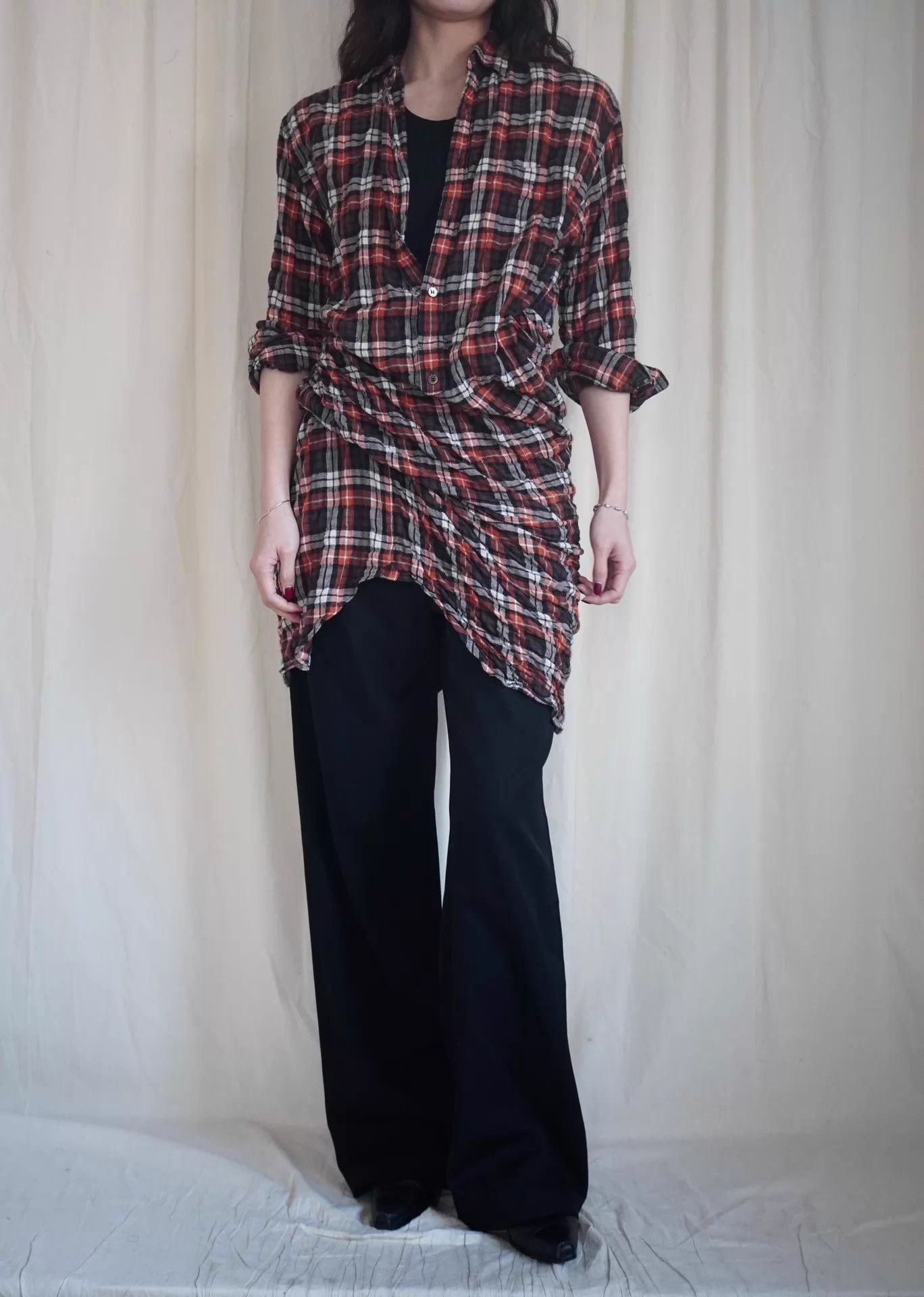 Junya Watanabe Junya Watanabe 2011 Twisted 2-Piece Check Shirt S Size S / US 4 / IT 40 - 3 Thumbnail