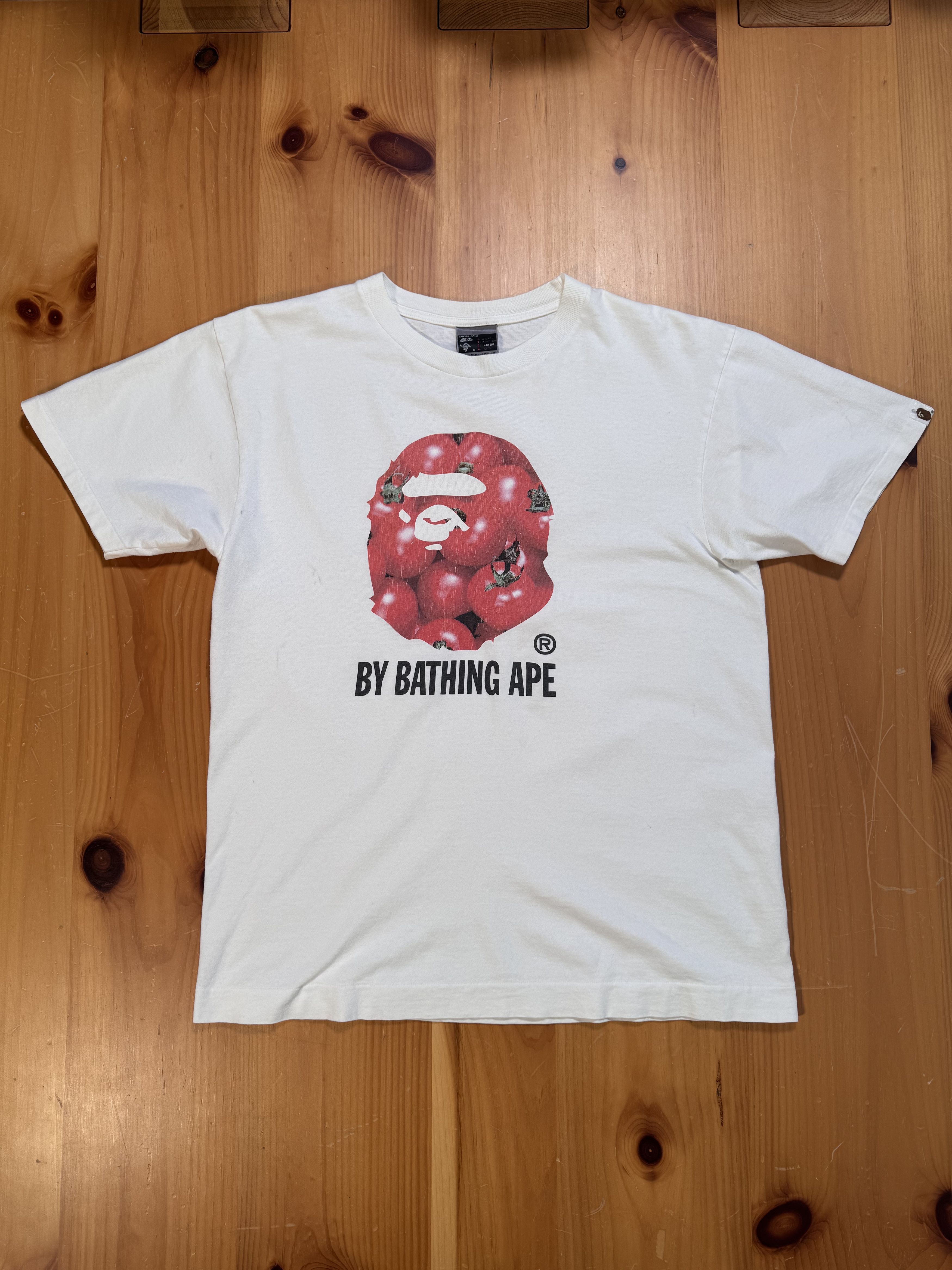 Bape Rare 2003 Bape Tomato Tomatoes T Shirt Size US L / EU 52-54 / 3 - 1 Thumbnail