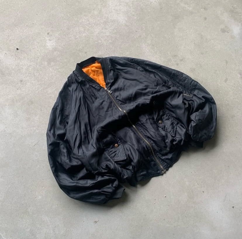 Designer × Vintage Vintage MA-1 Bomber Jacket (M) Reversible Size US M / EU 48-50 / 2 - 2 Thumbnail