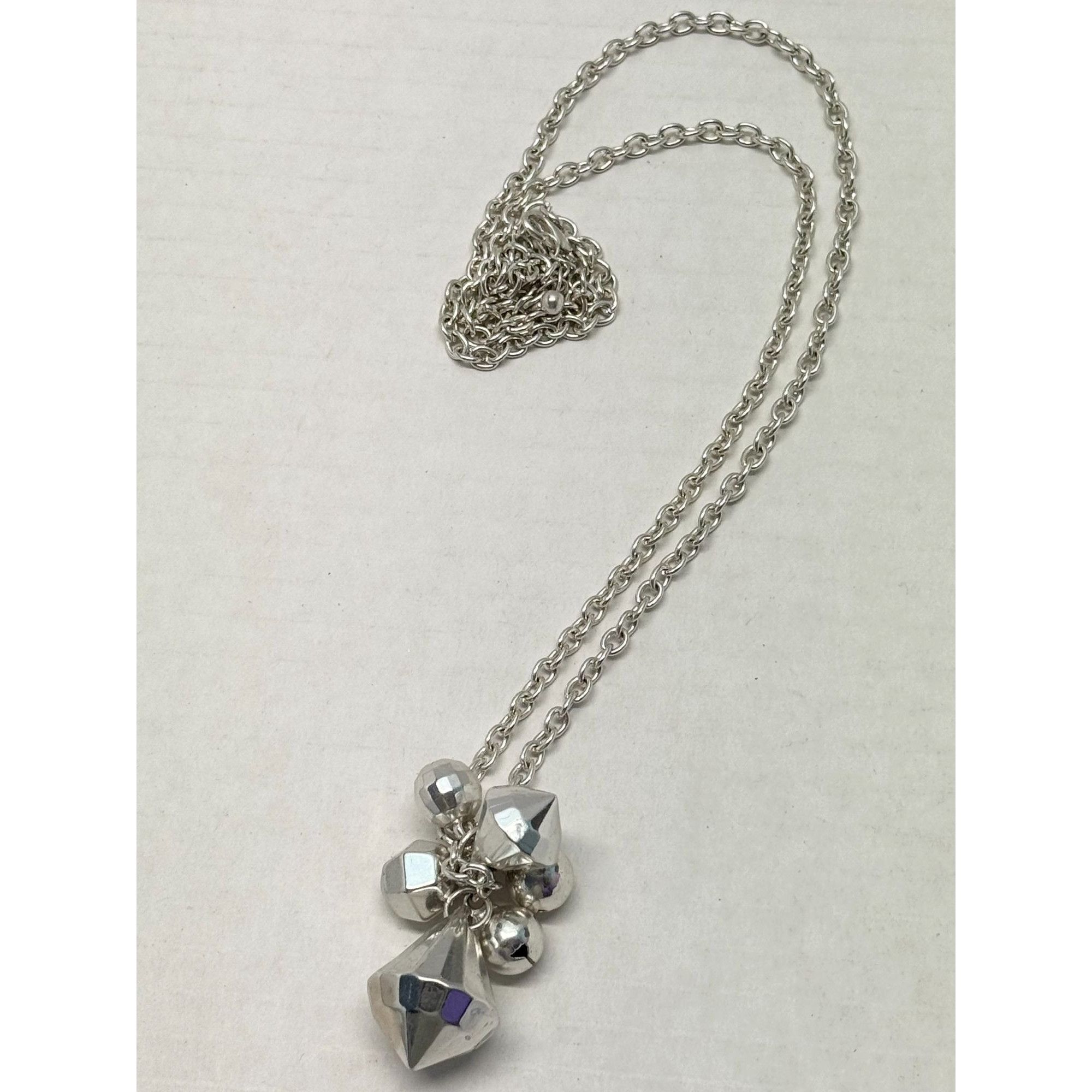 Vintage Vintage silver bells pendant necklace Size ONE SIZE - 1 Thumbnail