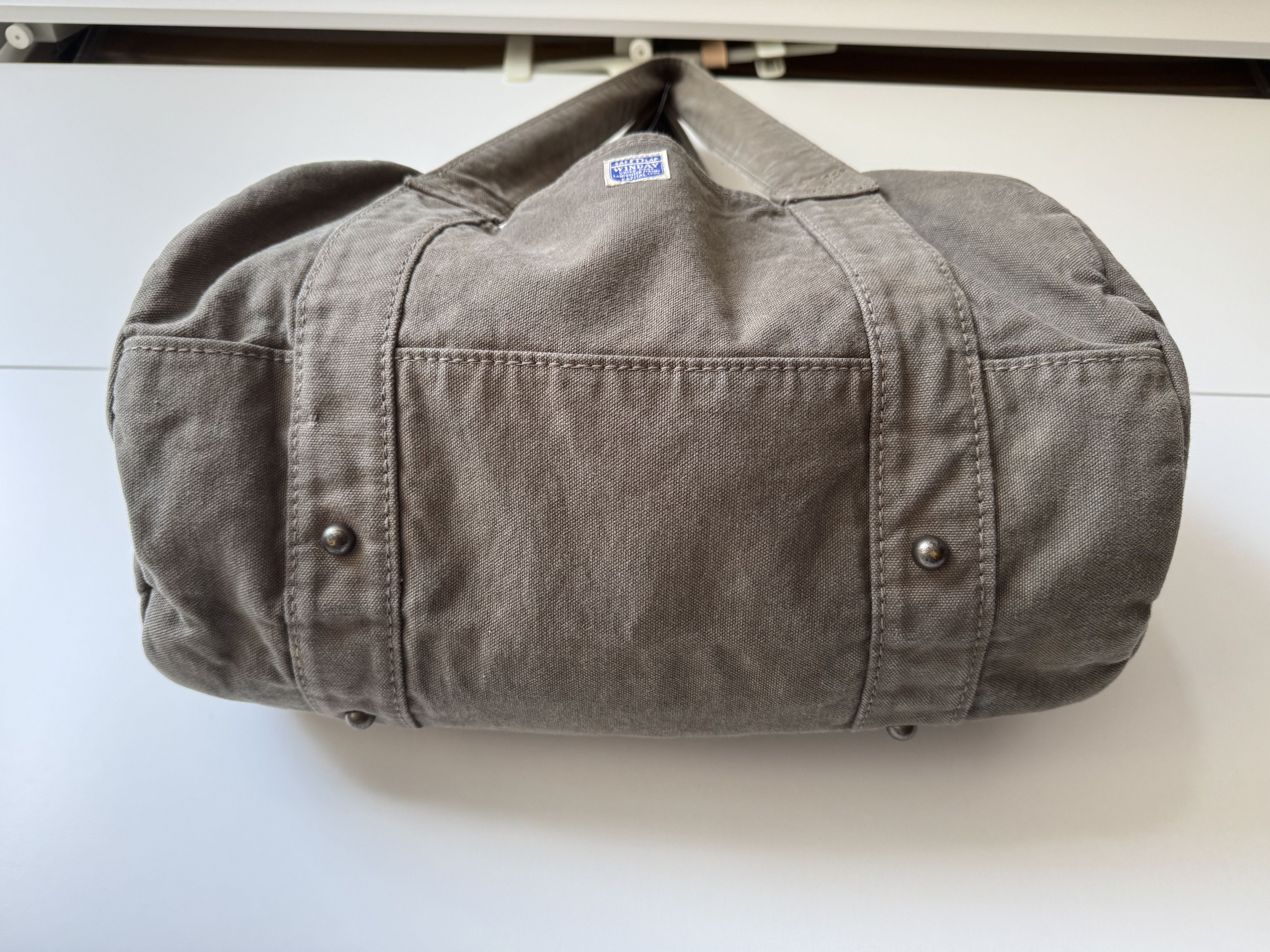 Kapital [OS] Winday Canvas Duffle Bag in Olive Size ONE SIZE - 3 Thumbnail