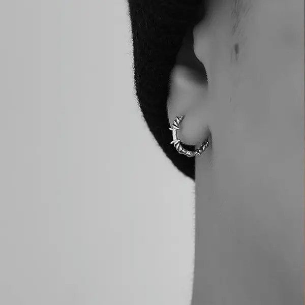 Other 100%925 silver retro punk earrings Size ONE SIZE - 3 Thumbnail