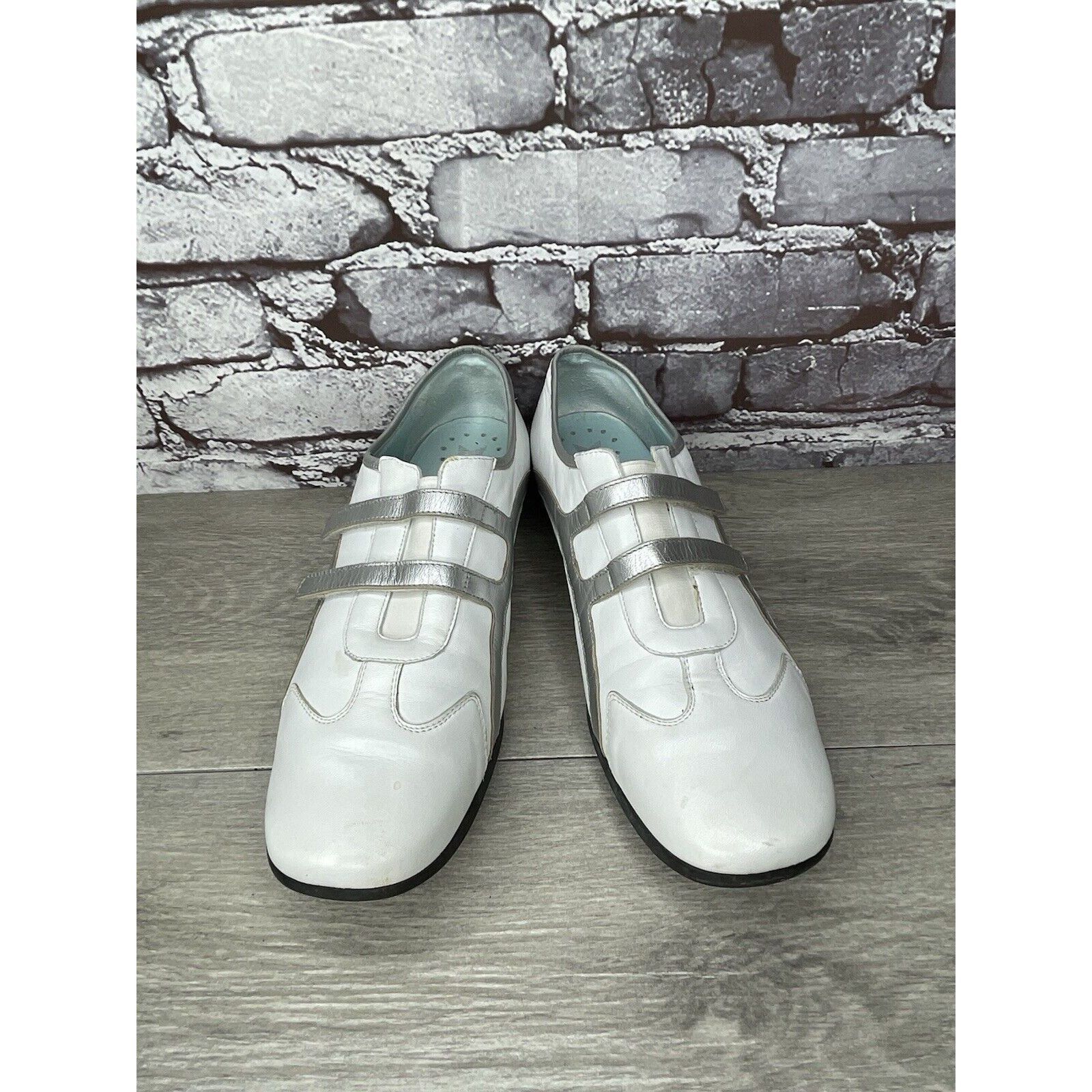 Mephisto Mephisto Cool Air White Leather Strap Driving Loafers Shoes Size US 10 / IT 40 - 20 Thumbnail