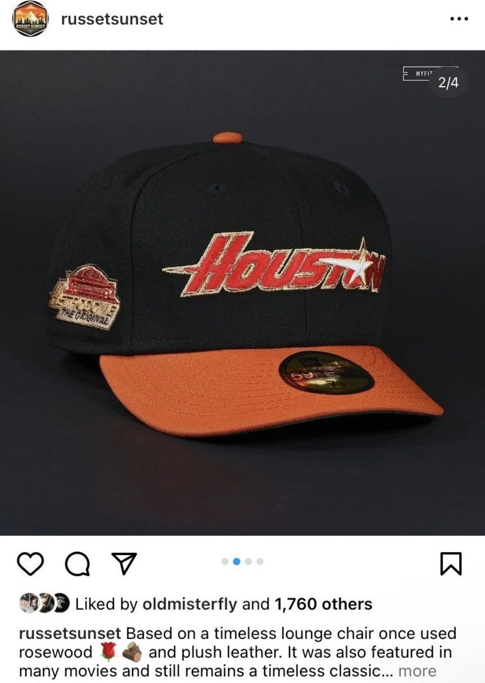 Designer × MyFitteds Myfitteds Houston Astros script logo astrodome patch size 7 Size ONE SIZE - 6 Thumbnail