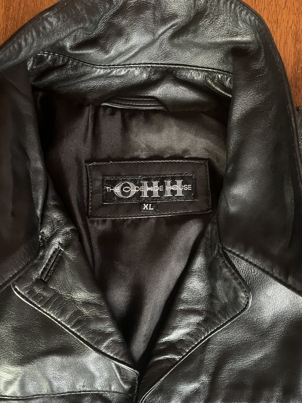 Vintage Vintage Black Leather Jacket Size US XL / EU 56 / 4 - 2 Thumbnail