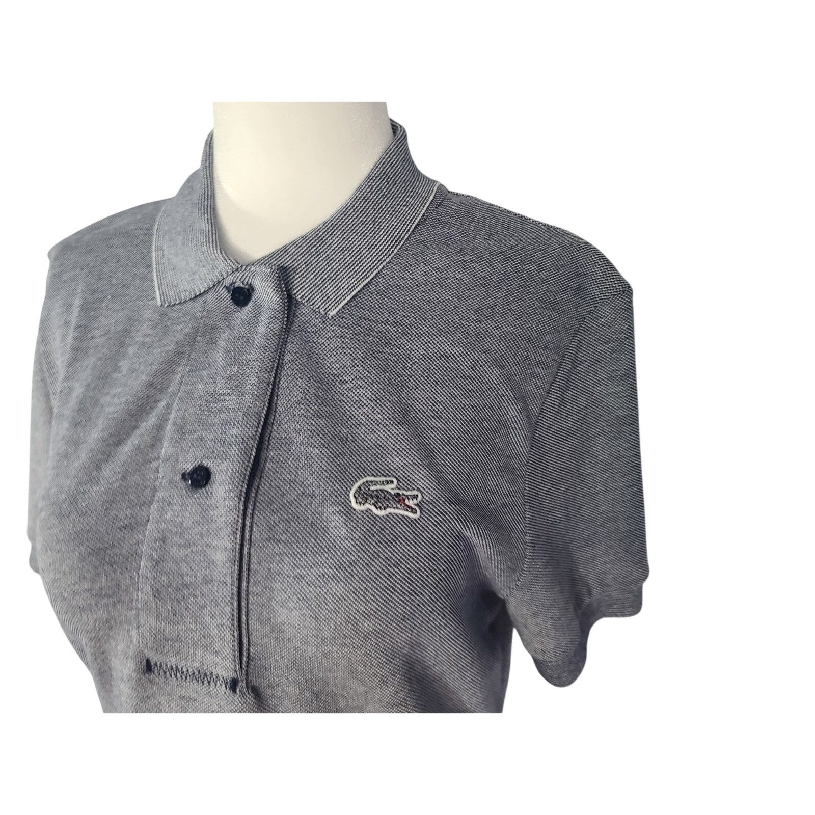 Lacoste New Lacoste Womens Dark Gray Pique Polo Mini Dress US Small Size S / US 4 / IT 40 - 6 Thumbnail